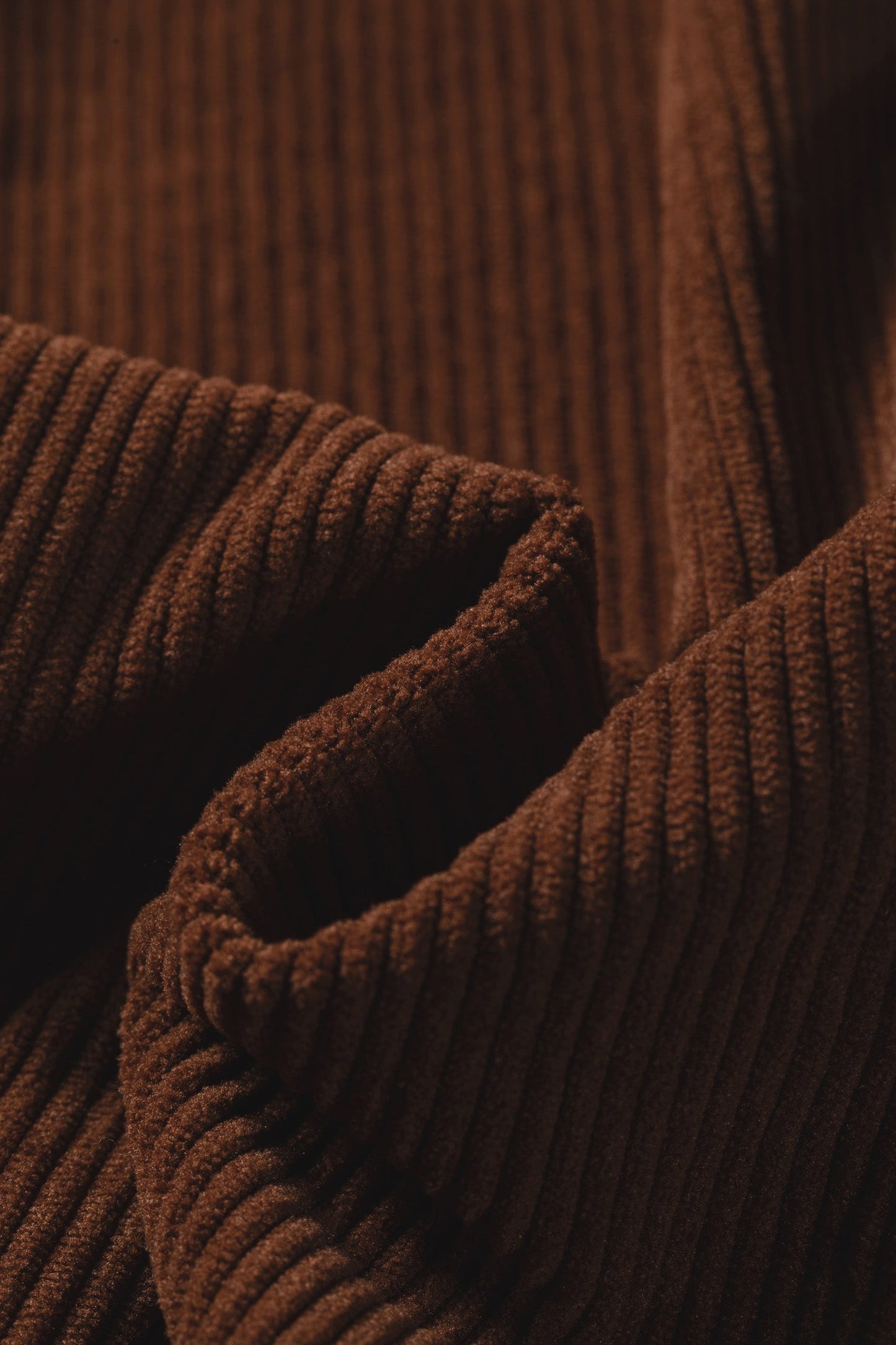 The Cocoa Creek Ruffle Corduroy Shacket