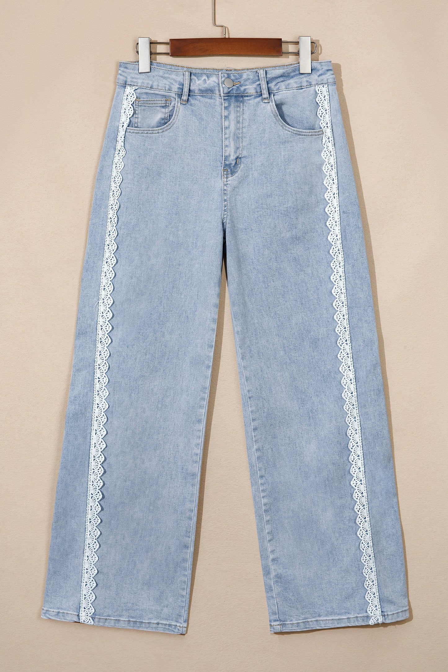 Prairie Lace Straight Leg Jeans