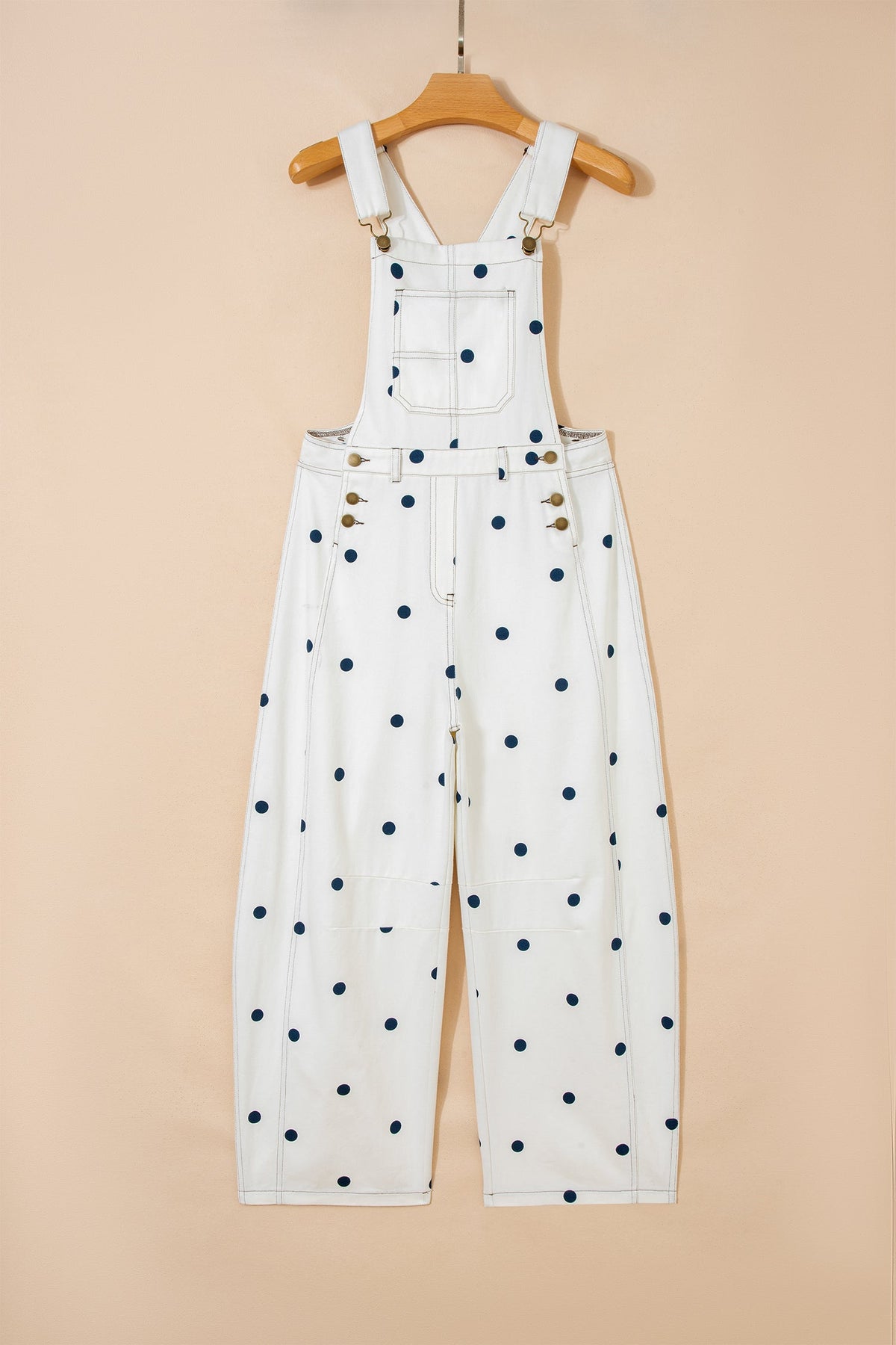 Prairie Dot Denim Overalls