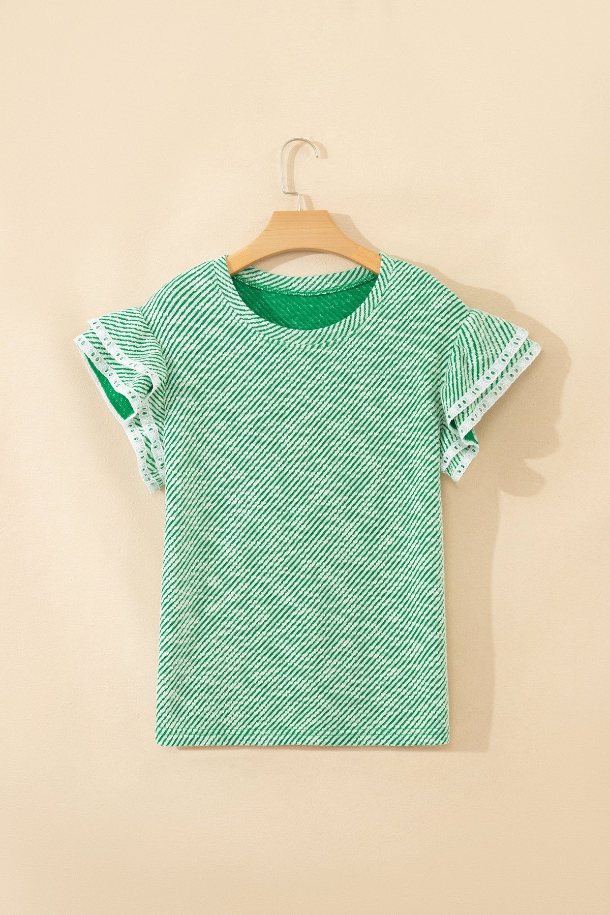 Sweet Clover Ruffle Sleeve Top