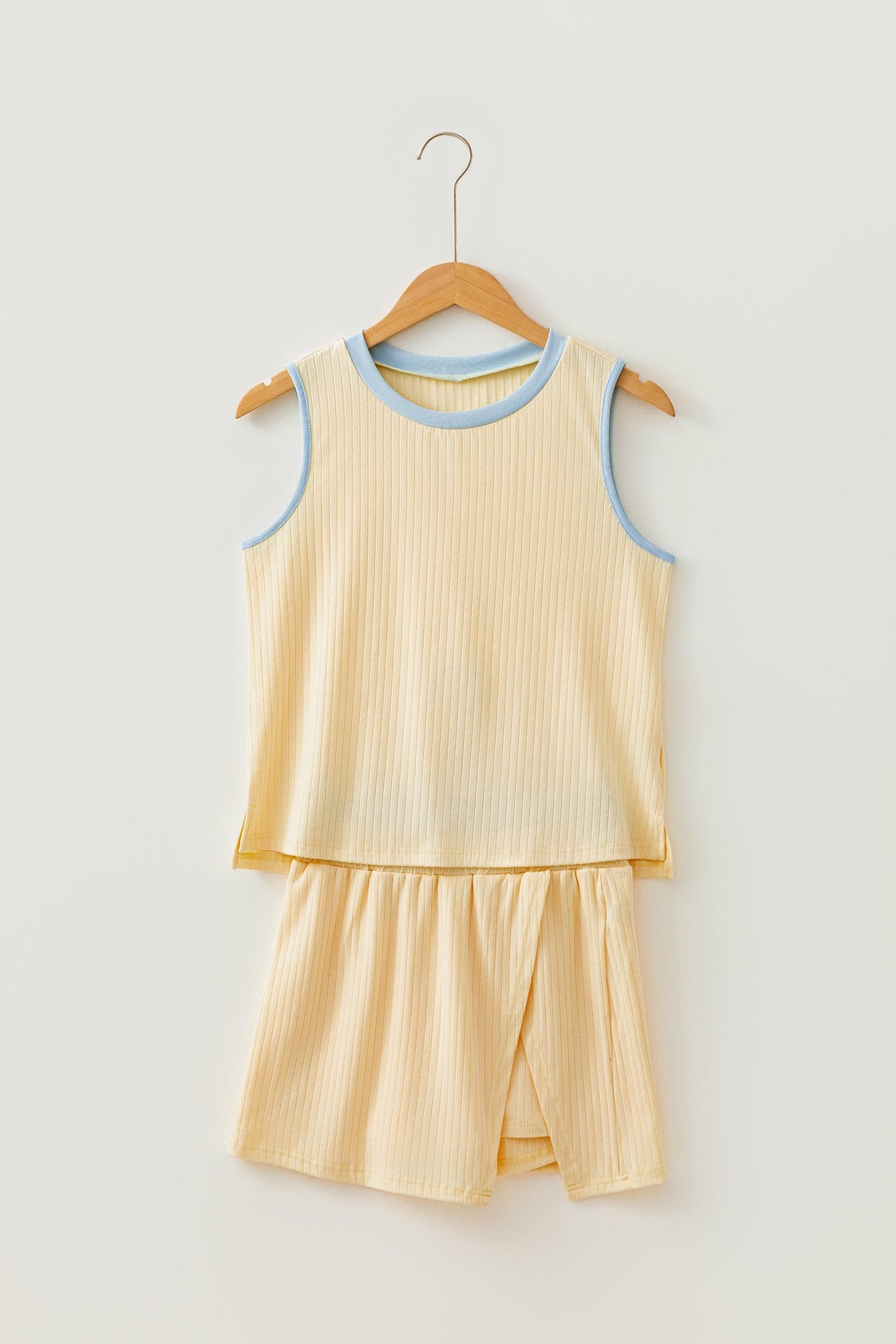 Sunday Sunshine Ribbed Skort Set