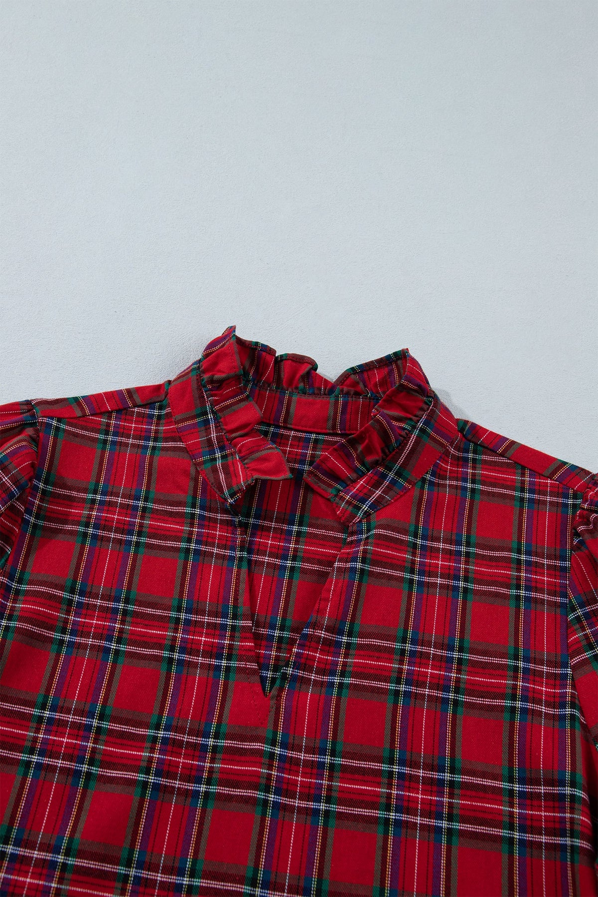 The Red River Plaid Mini Dress