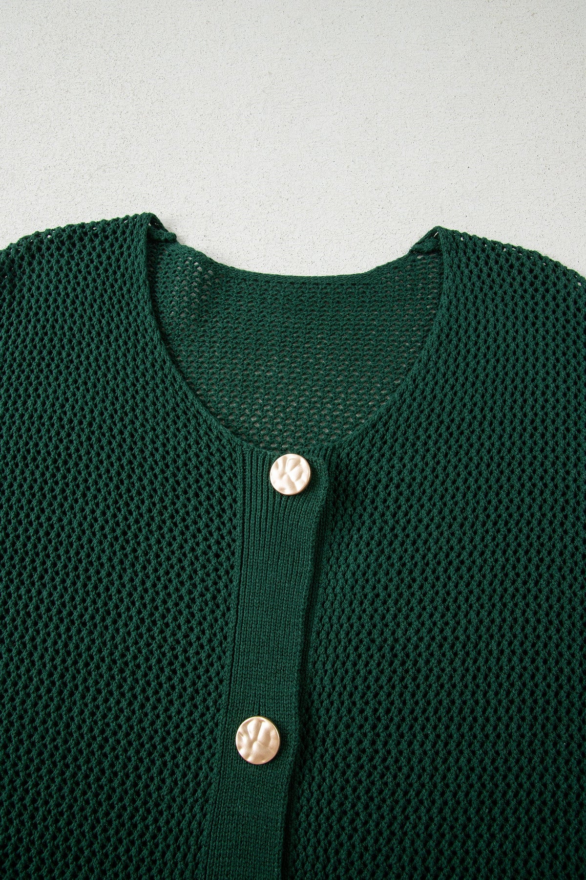 Evergreen Gold Button Cardigan