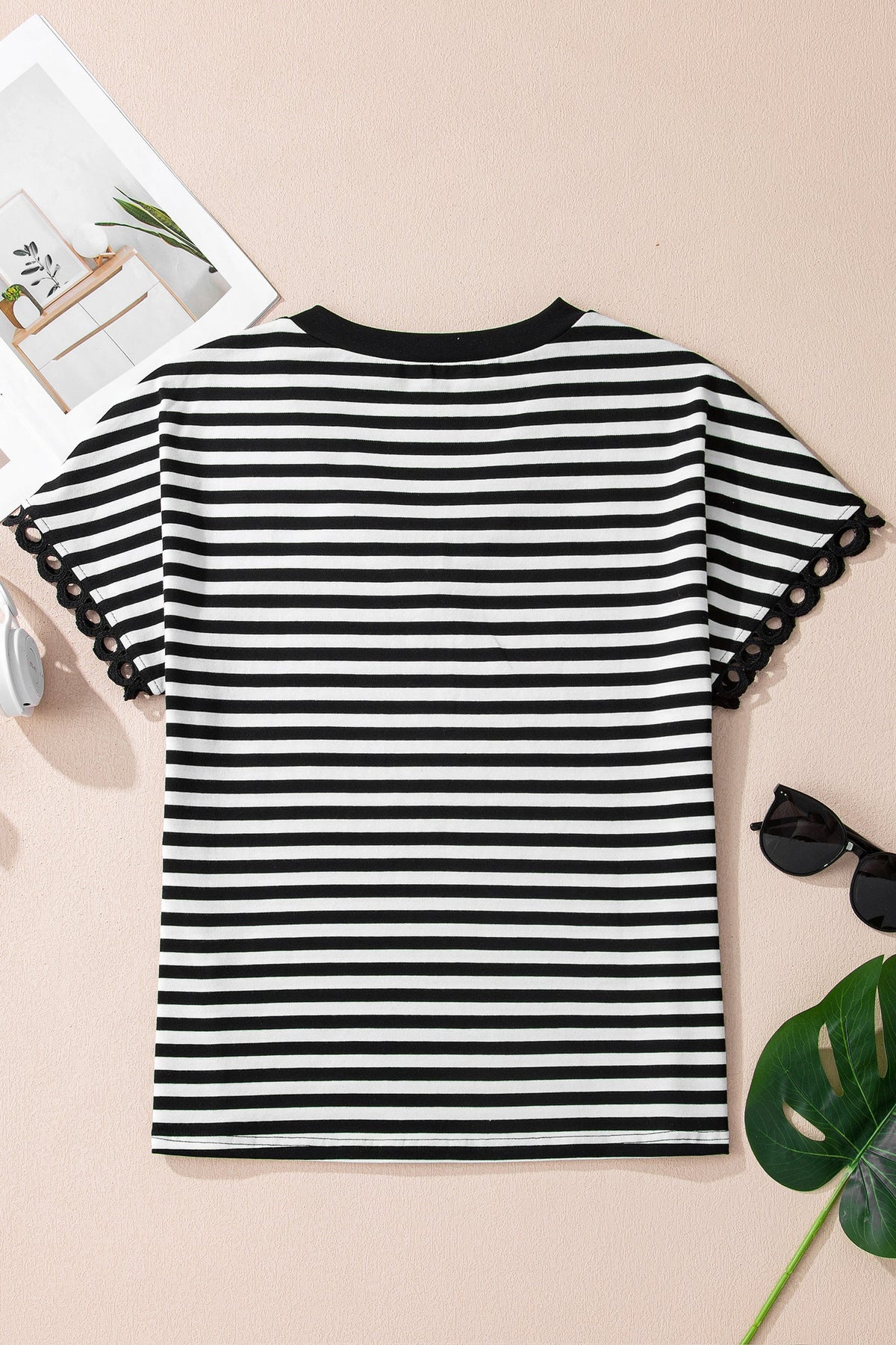 The Sunday Stroll Lace Trim Tee