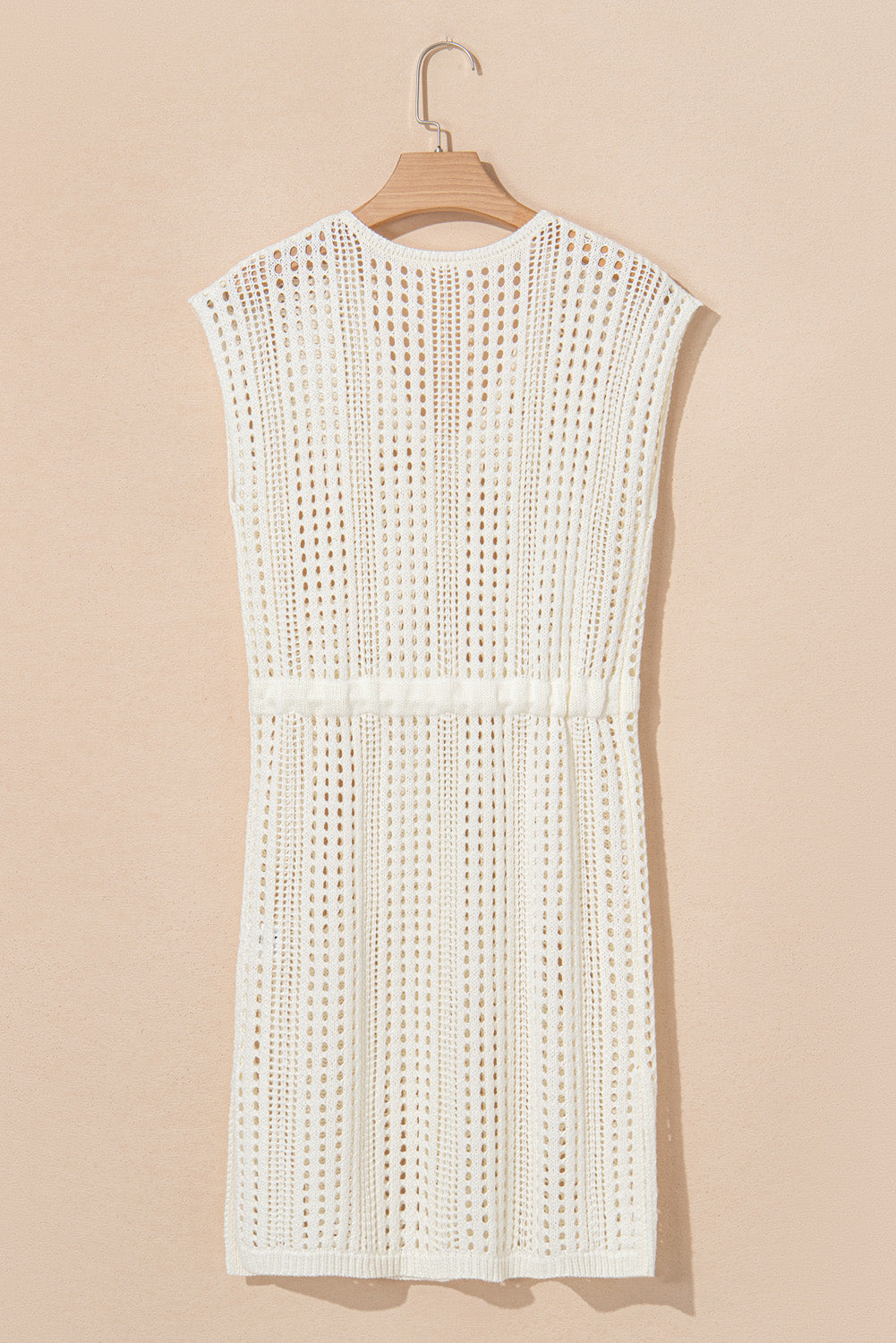 Coastal Sands Crochet Cover-Up Dress