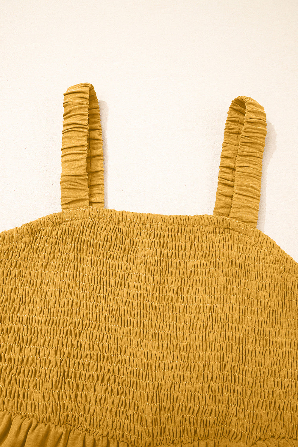 Golden Hour Smocked Wide Leg Jumpsuit