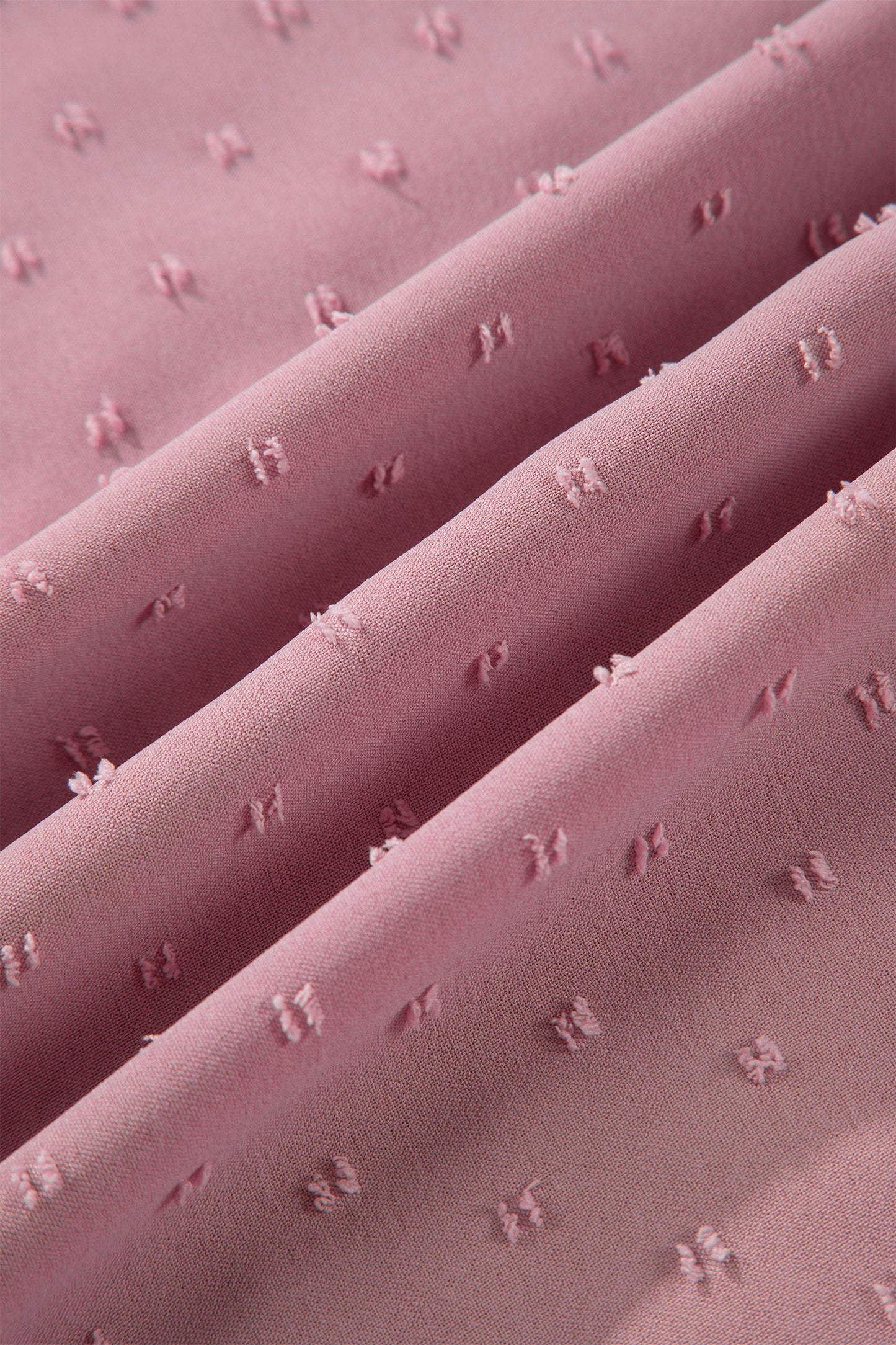 Dusty Rose Swiss Dot Midi Dress