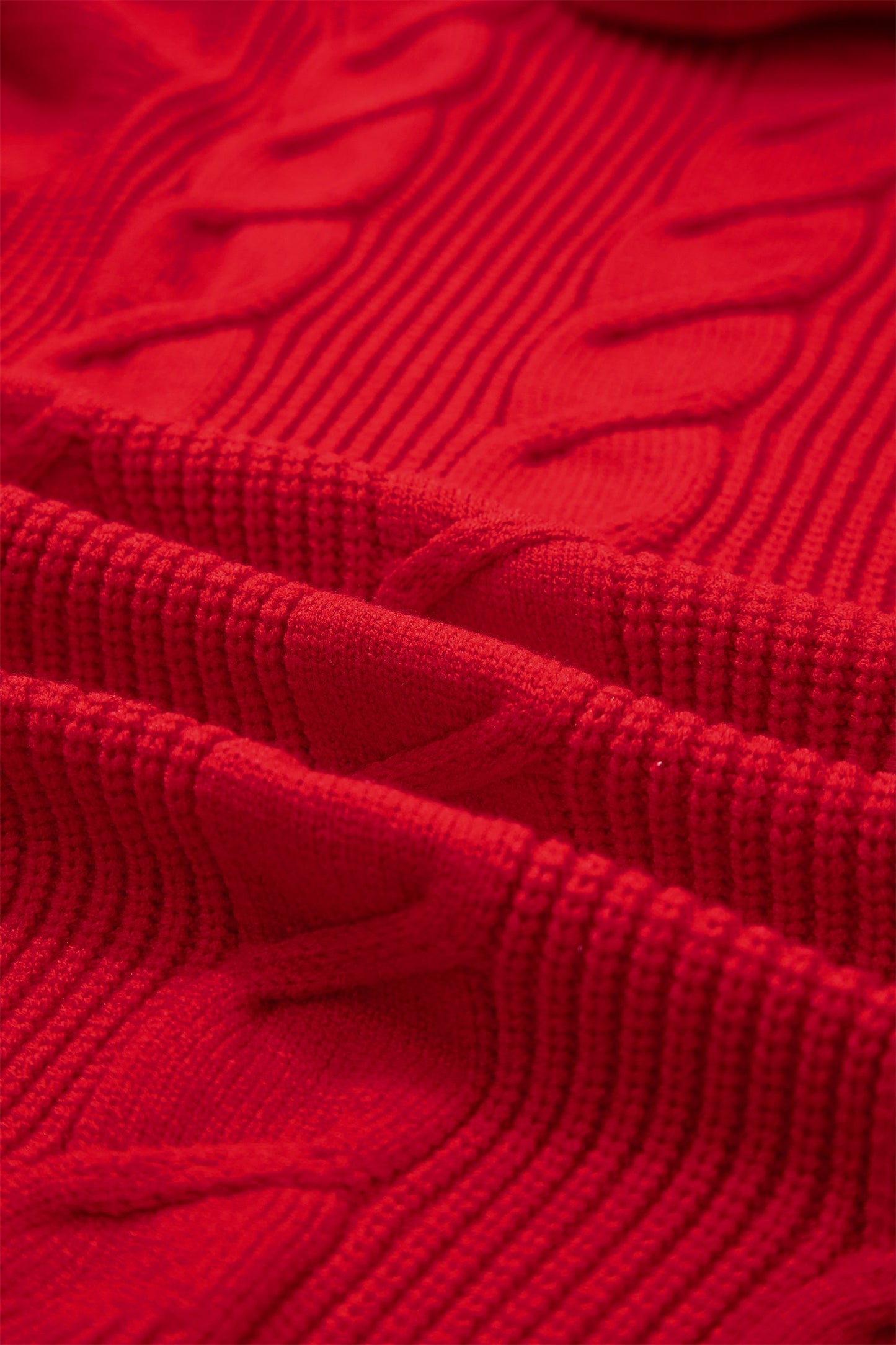 Willow Cable Knit Ruffle Sweater
