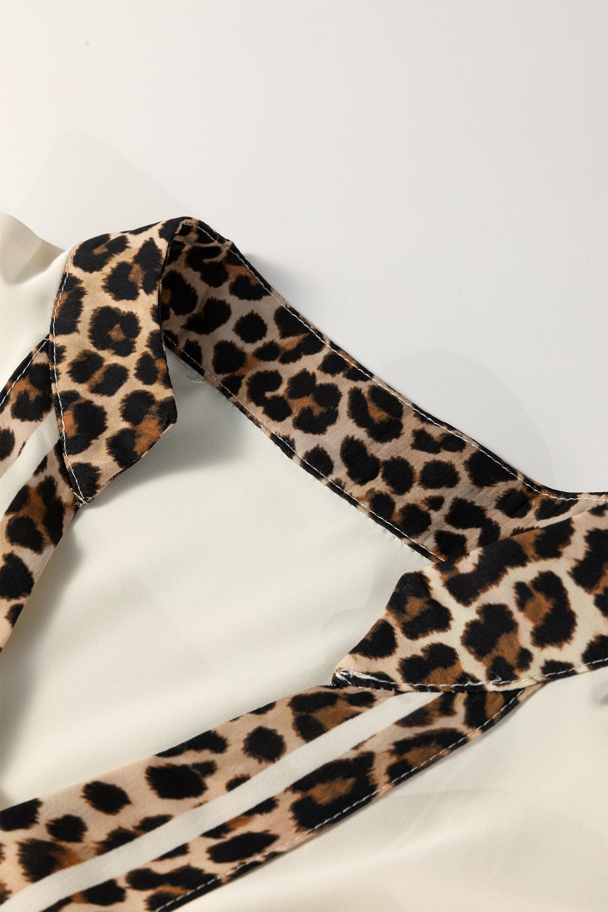 Wild Side Leopard Trim Blouse
