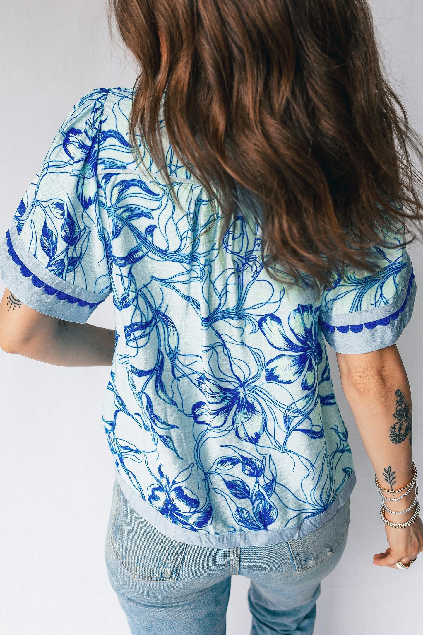 Bluebell Ricrac Floral Blouse