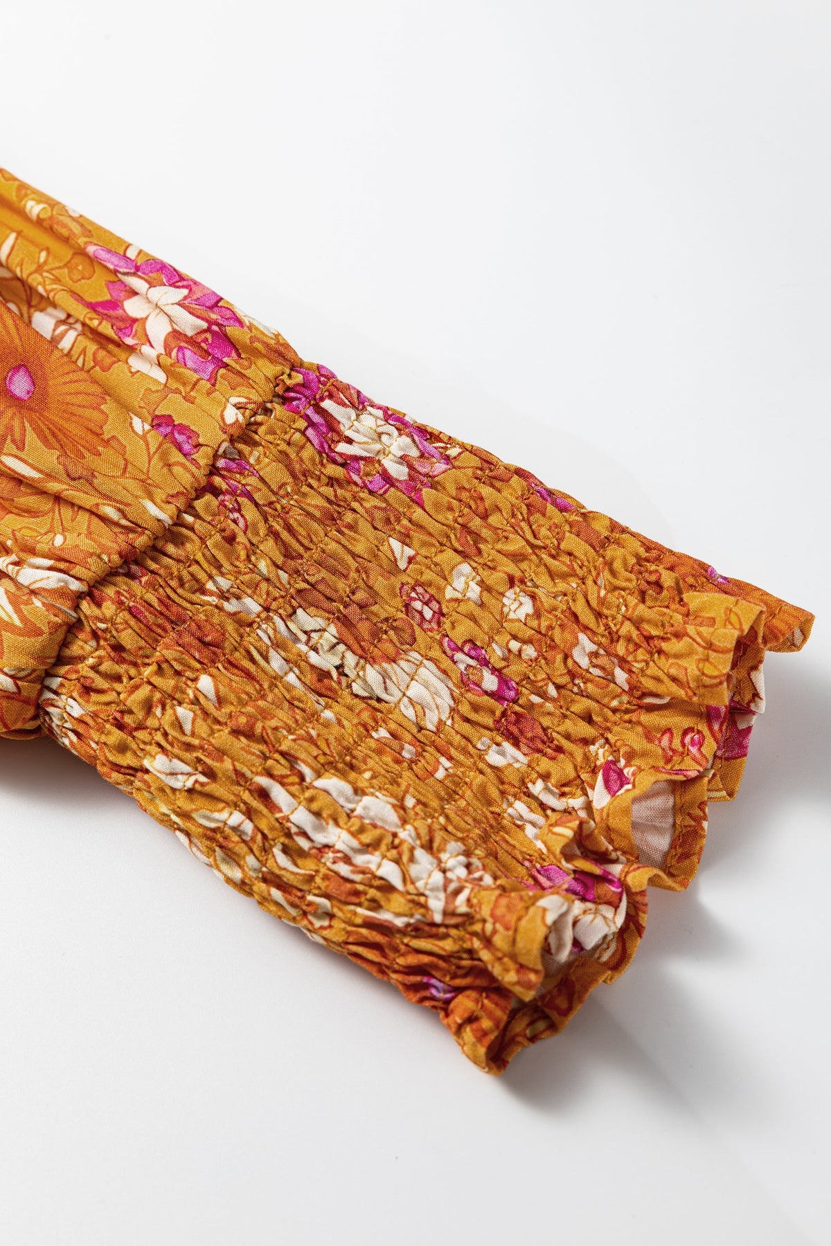 Golden Prairie Floral Maxi Dress