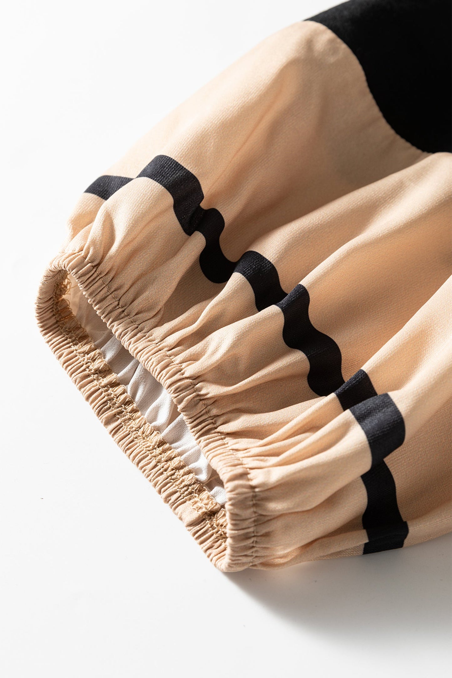 Black Mesa Contrast Trim Dress