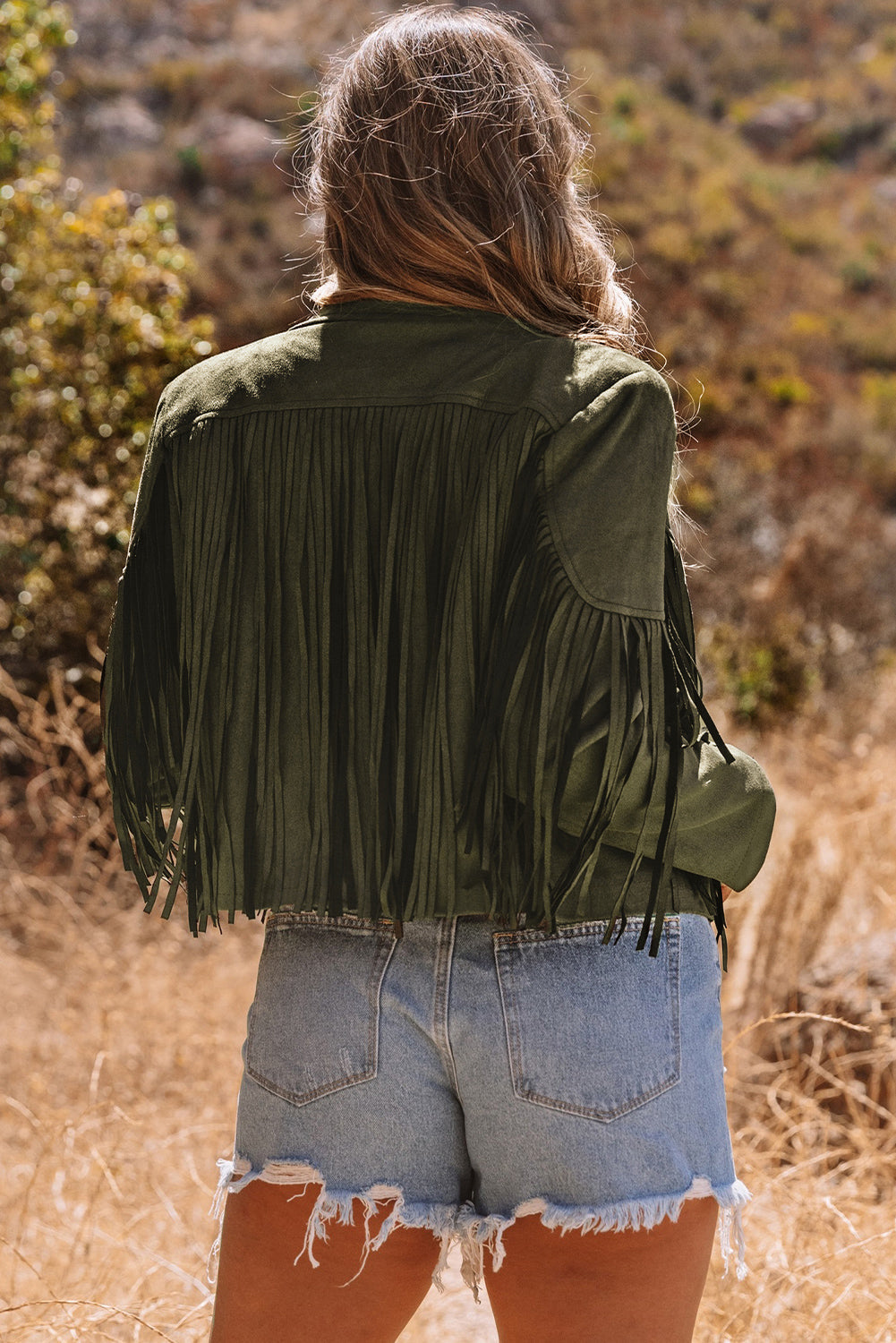 Sagebrush Fringe Cropped Jacket
