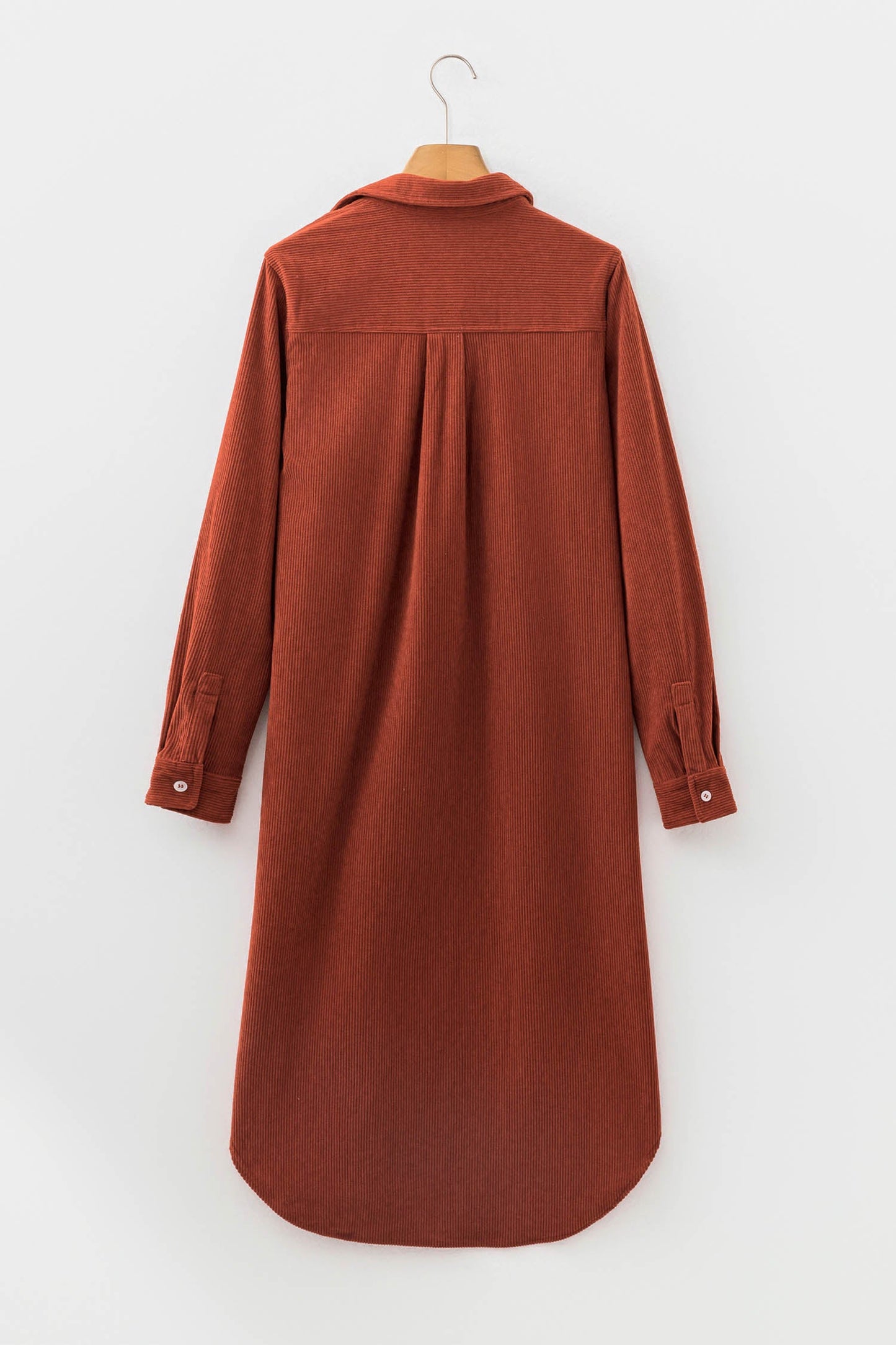 Canyon Rust Corduroy Midi Dress