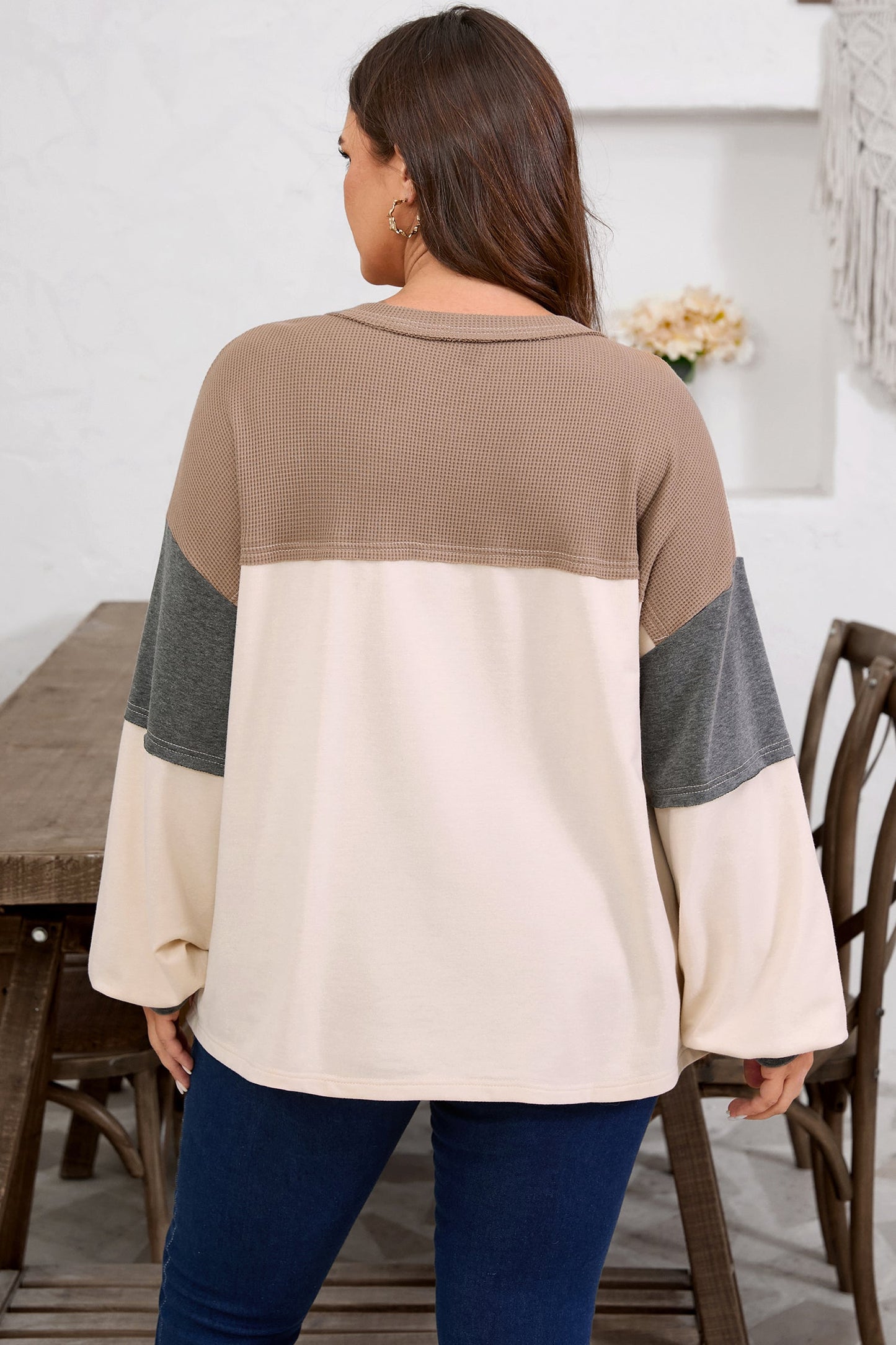 Ranch House Waffle Knit Pullover