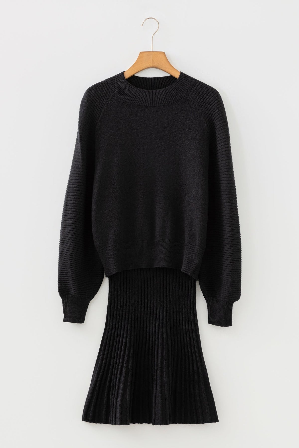 The Aspen Pleated Sweater Set