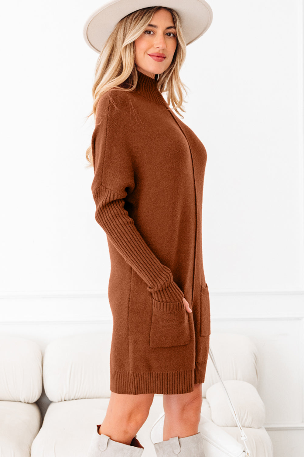 Saddlewood Ribbed Sweater Dress