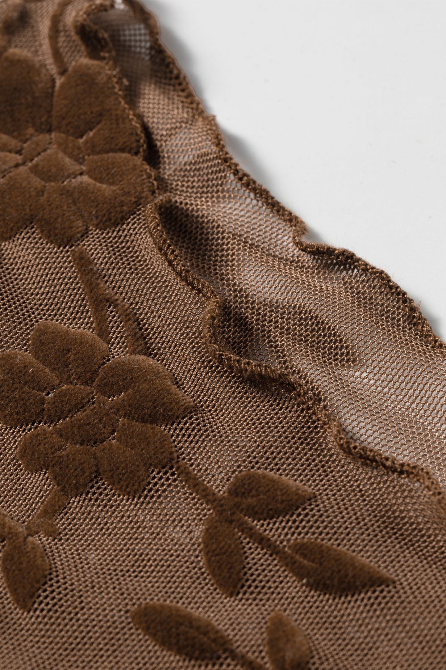 Wildflower Velvet Mesh Top
