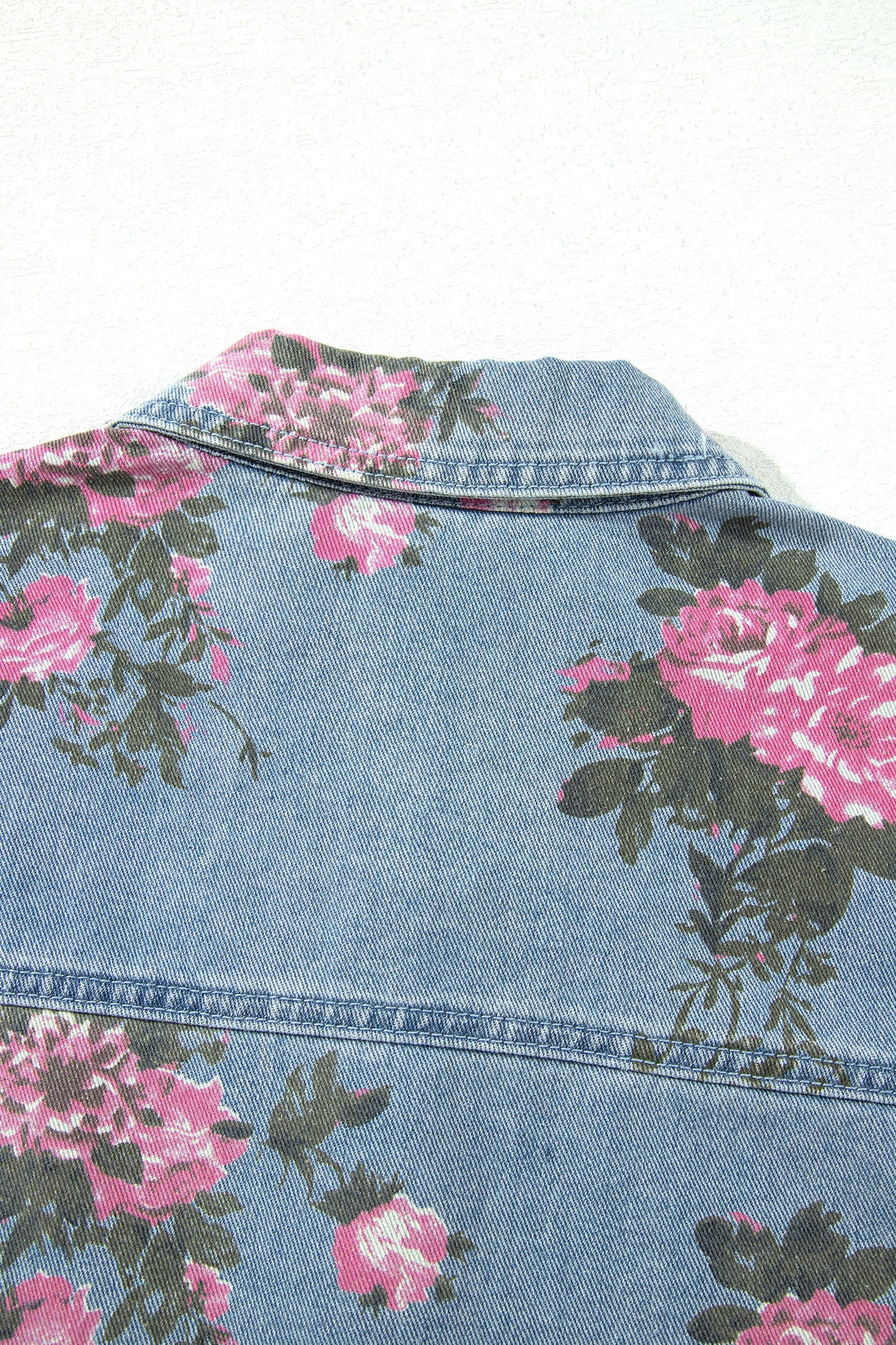 Wildflower Ruffle Denim Jacket