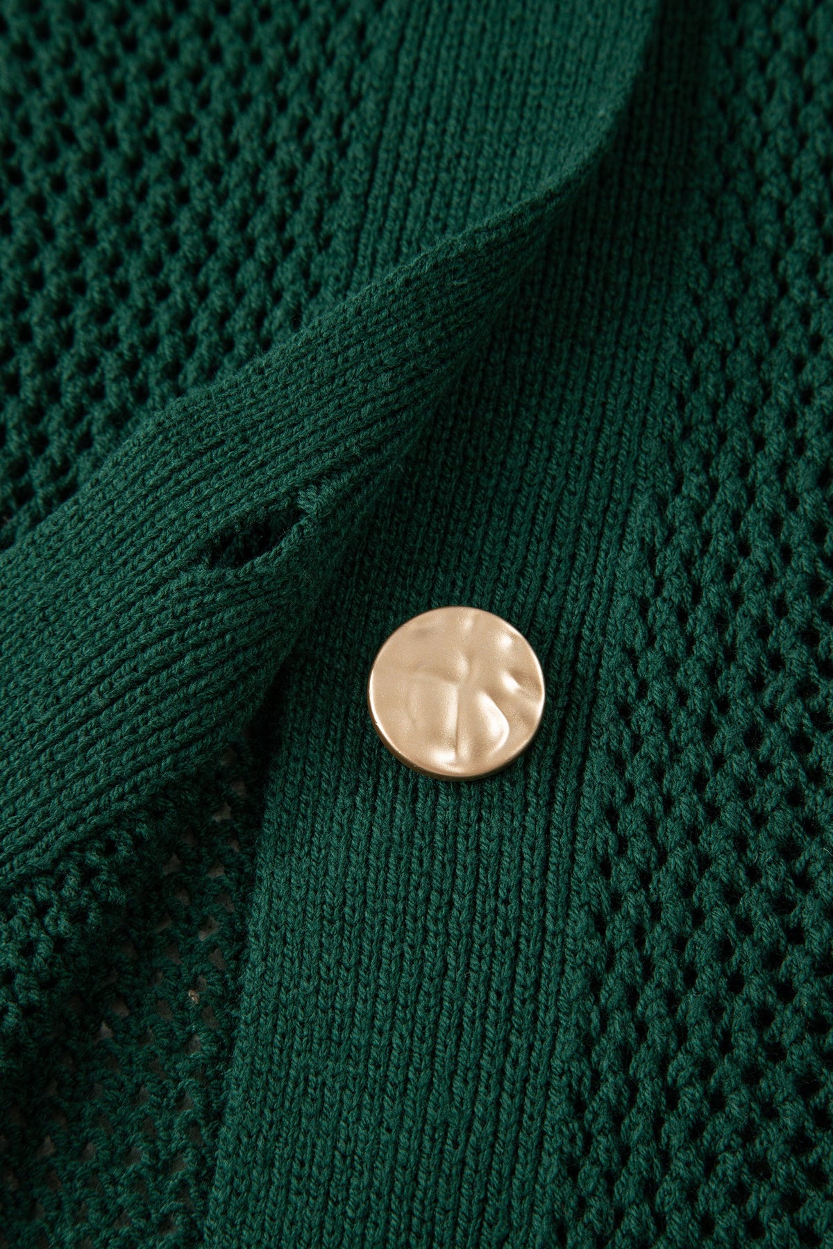 Evergreen Gold Button Cardigan