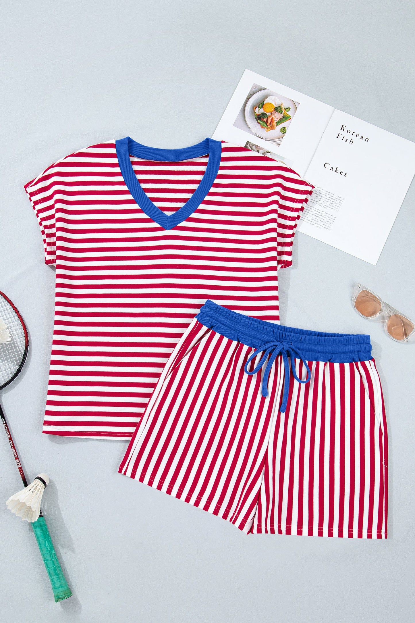 Sunny Days Striped Short Set