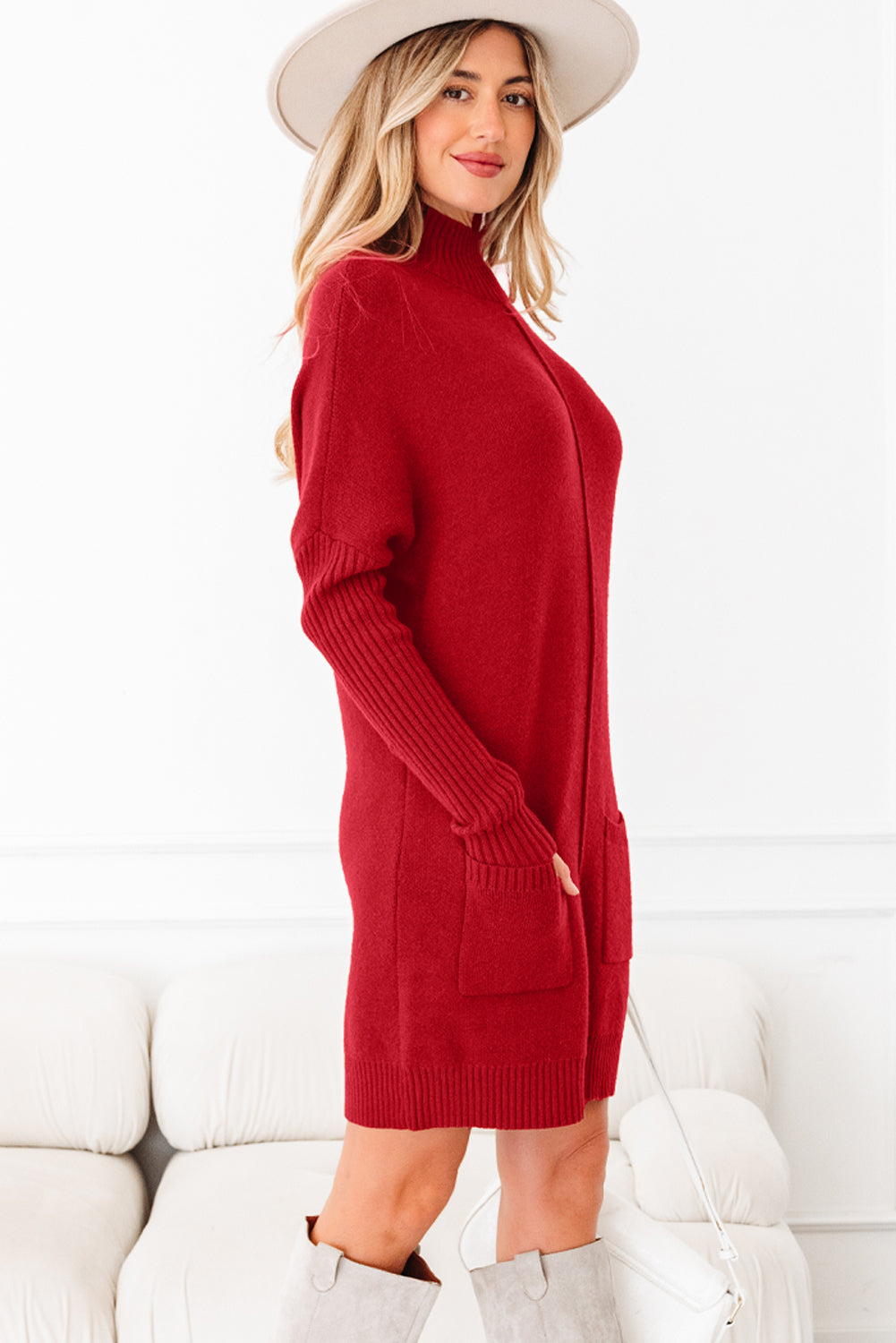 Saddlewood Ribbed Sweater Dress