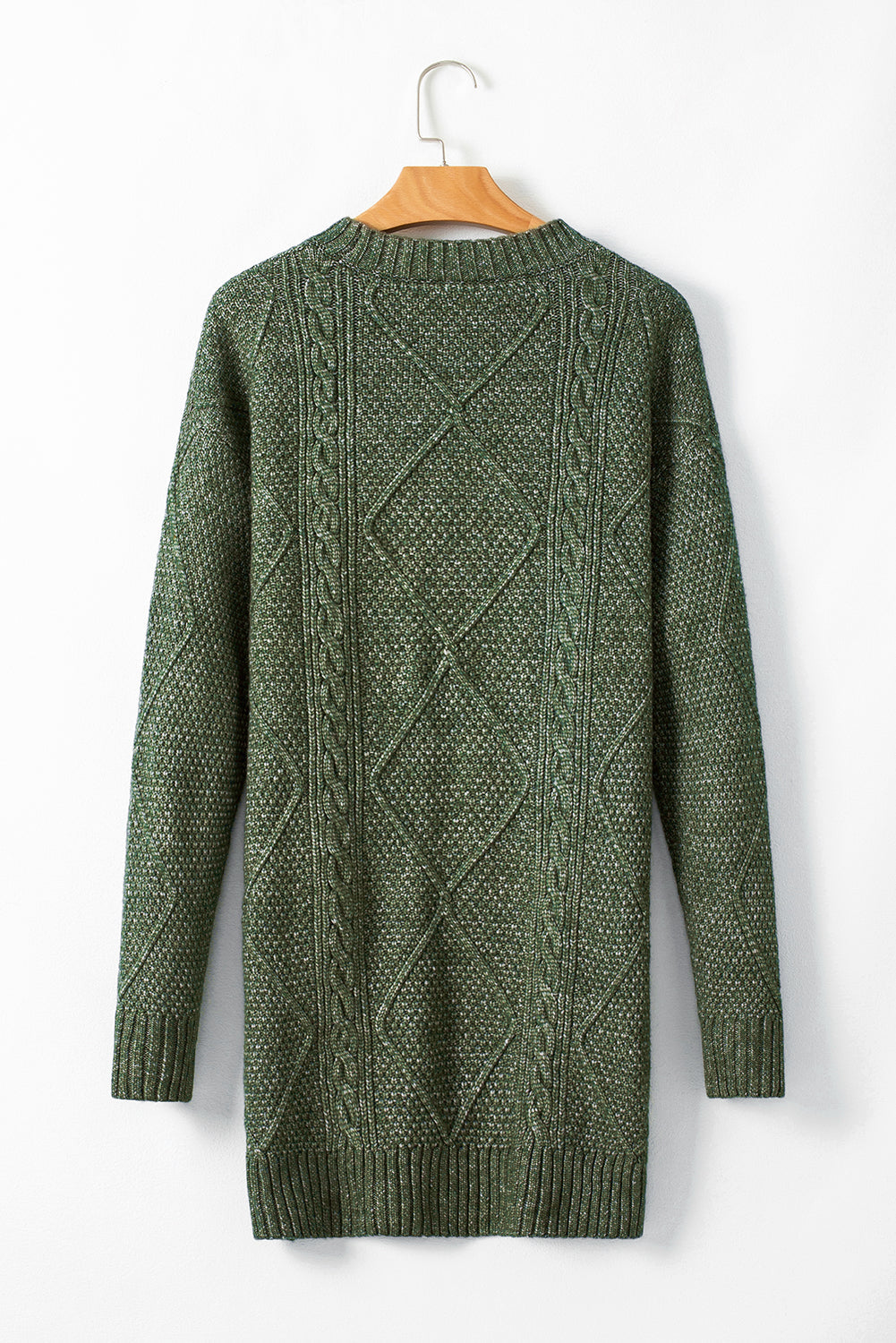Sagebrush Cable Knit Sweater Dress