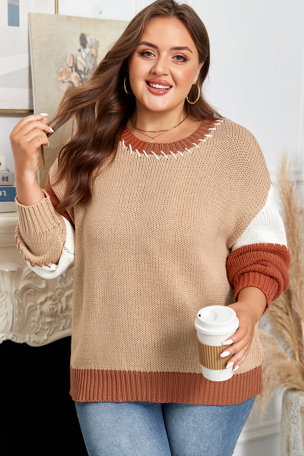 Canyon Cozy Colorblock Sweater
