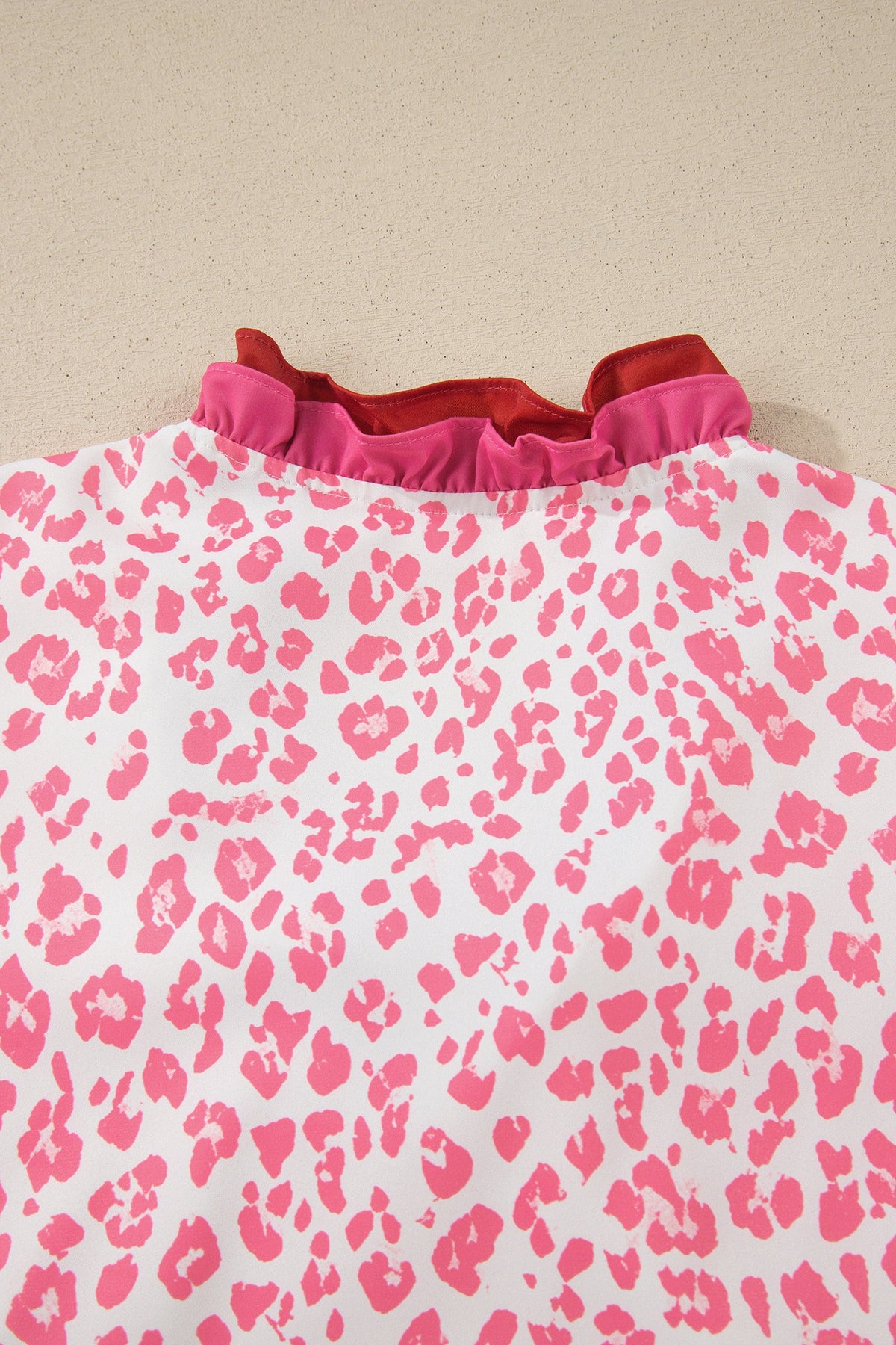 Wild Heart Ruffle Leopard Blouse