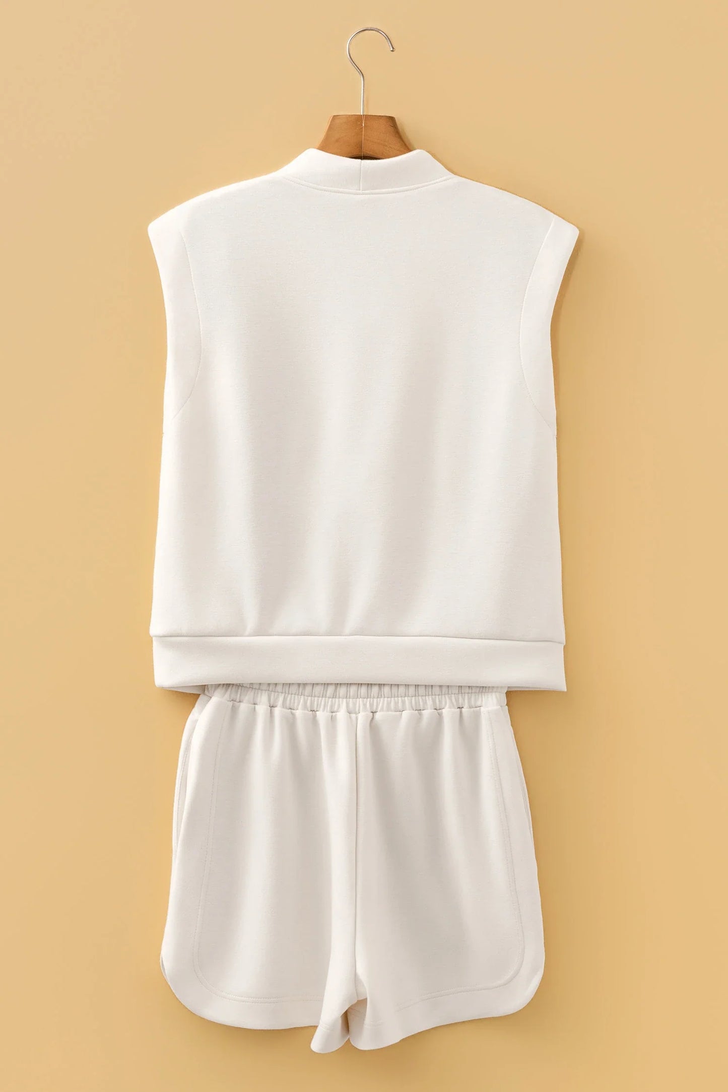 Easy Elegance Quarter-Zip Shorts Set