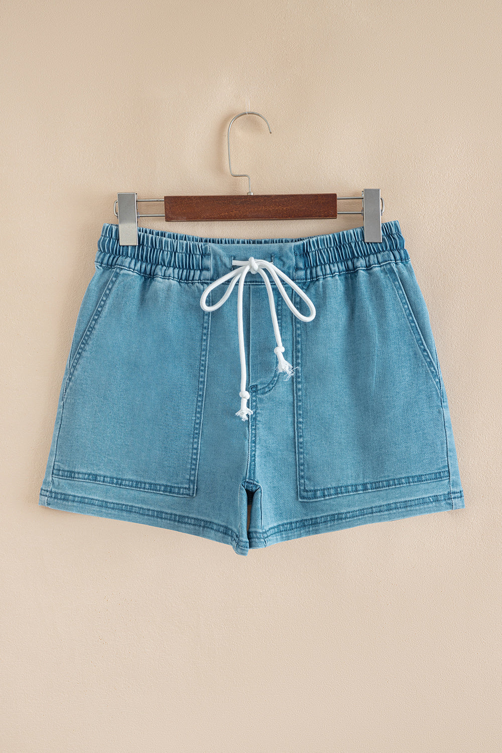 The Easy Does It Drawstring Denim Shorts