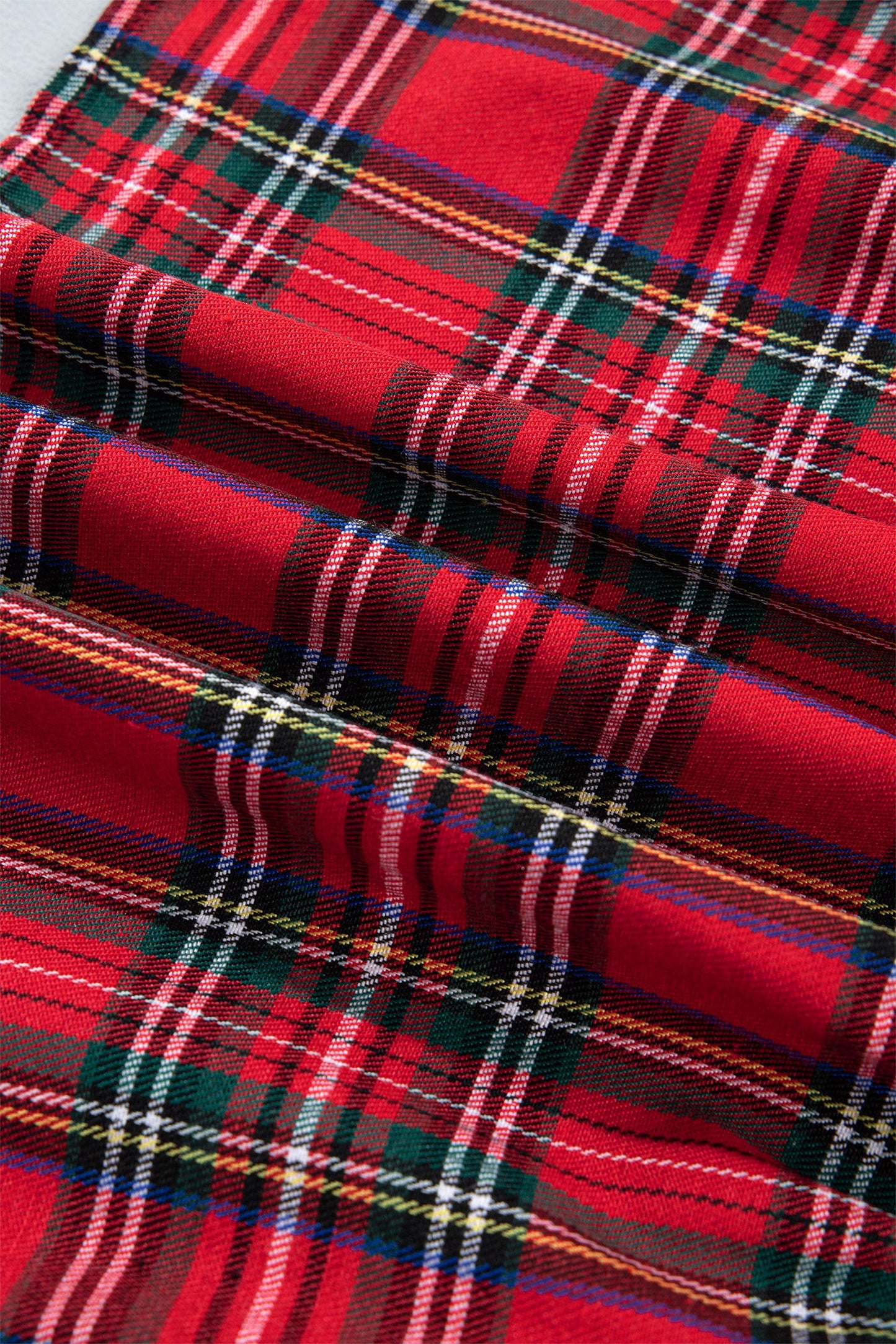 Red River Plaid Bow Dress