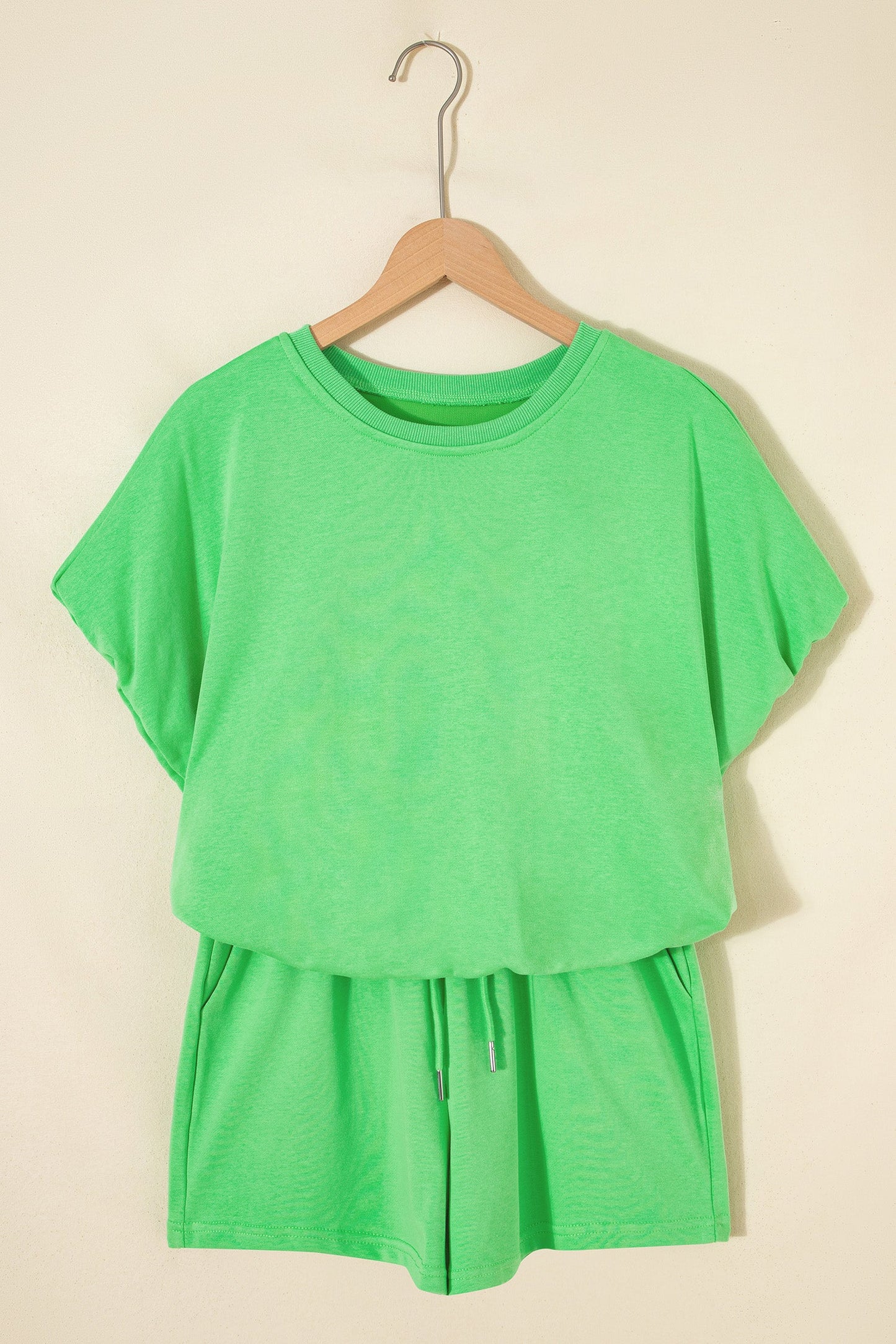 Relaxed Puff Sleeve Top & Shorts Set