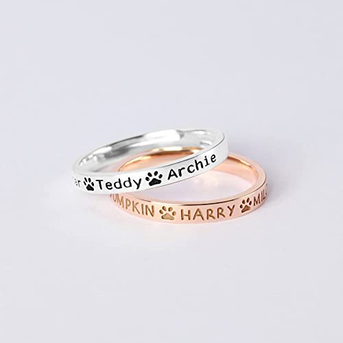 Pet Name Ring | Custom Pet Mom
