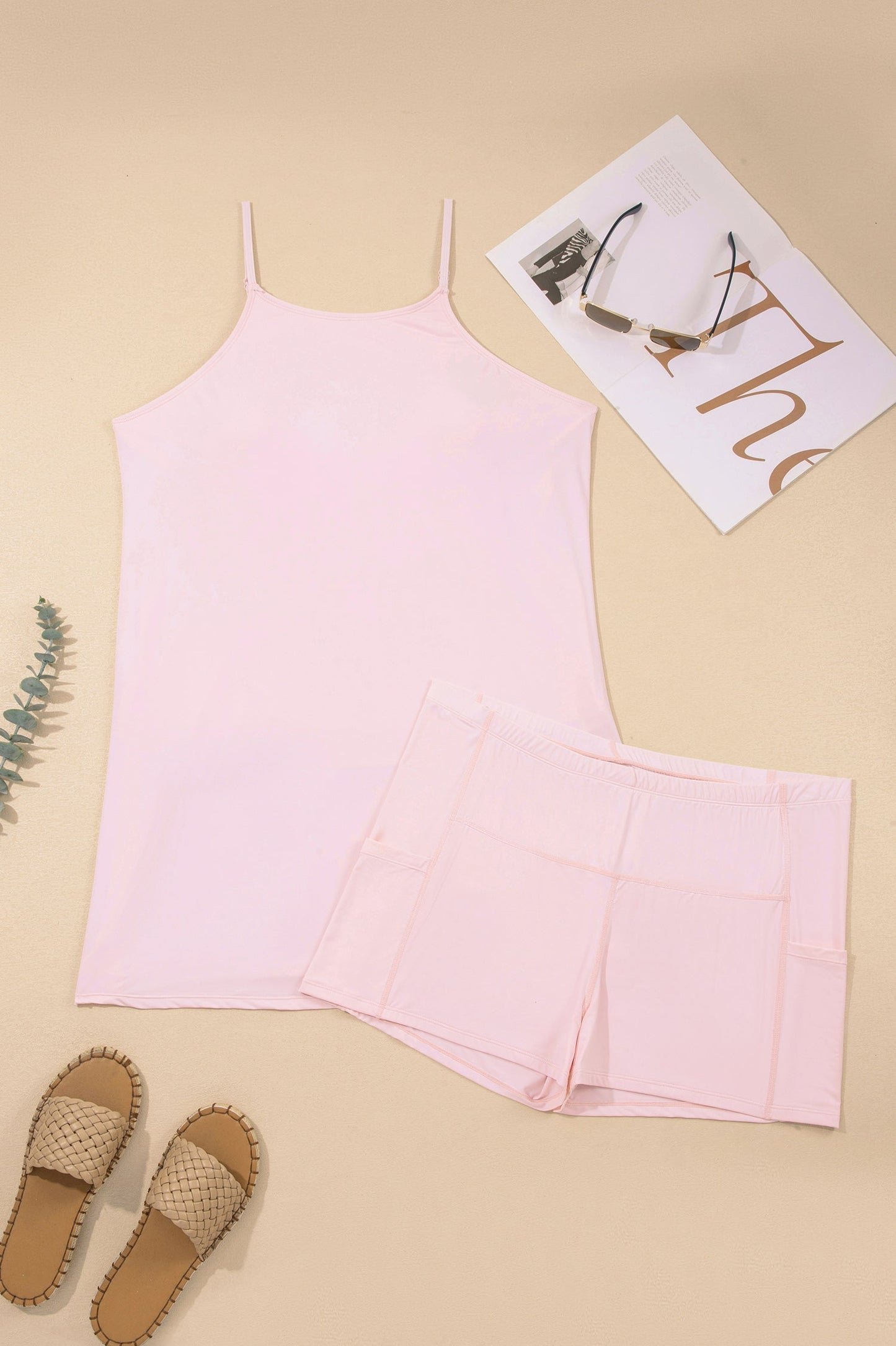 Pretty in Pink Dress & Shorts Set