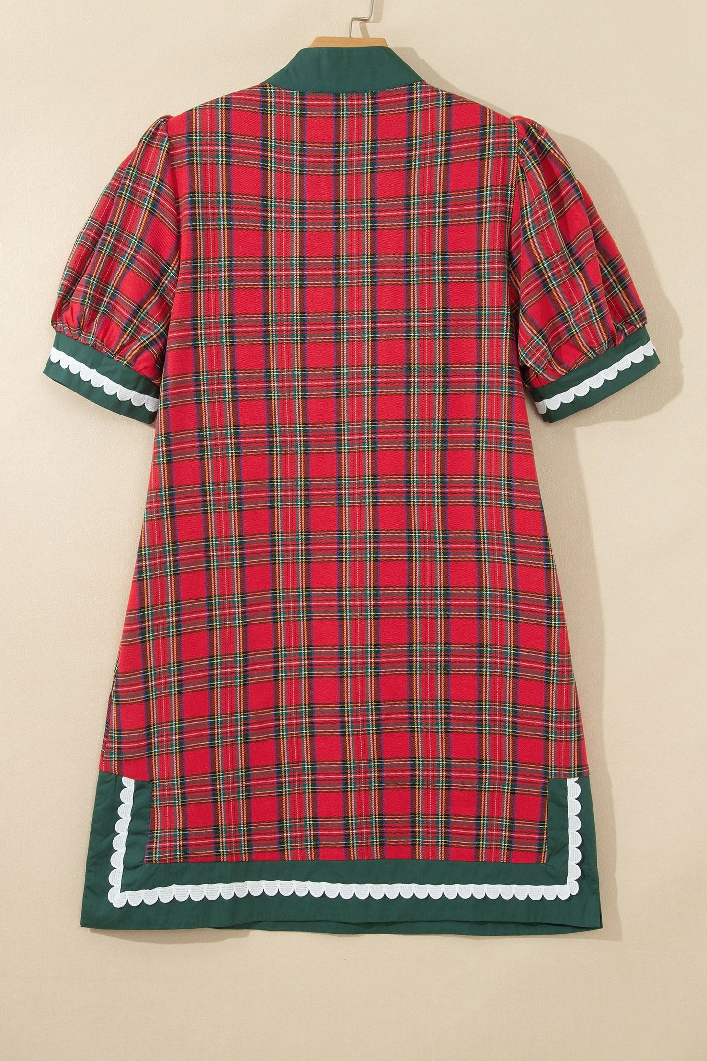 Yuletide Ranch Plaid Mini Dress