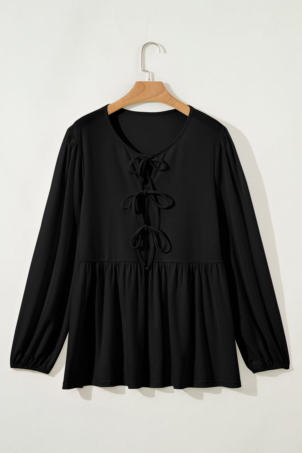 The Black Bow Curves Blouse