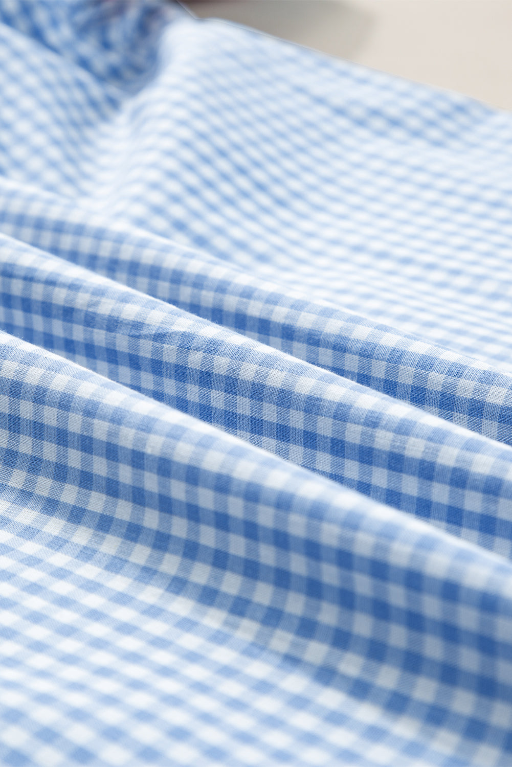 Bluebell Gingham Floral Puff Sleeve Blouse