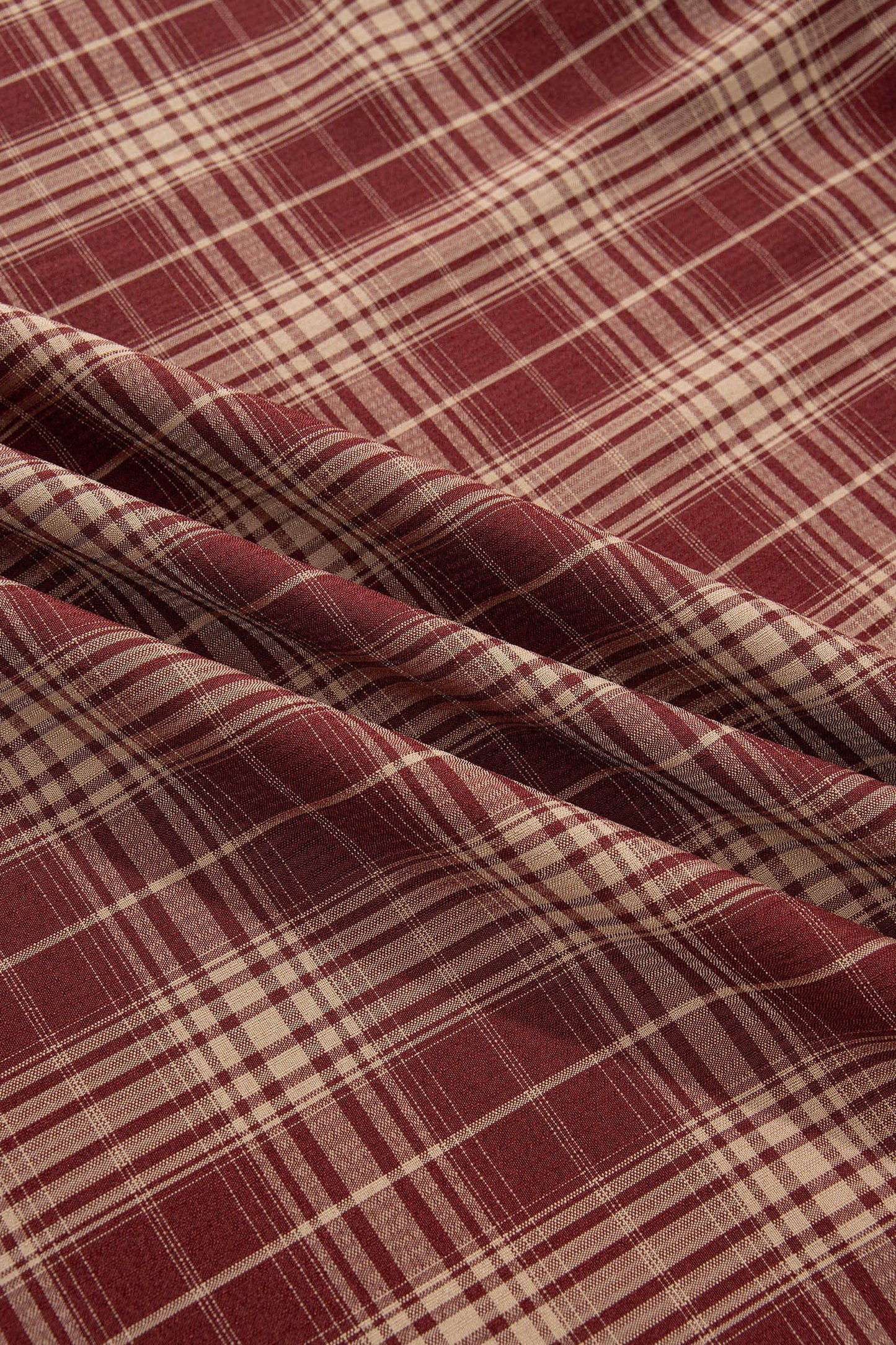 Rust & Reins Plaid Midi Dress