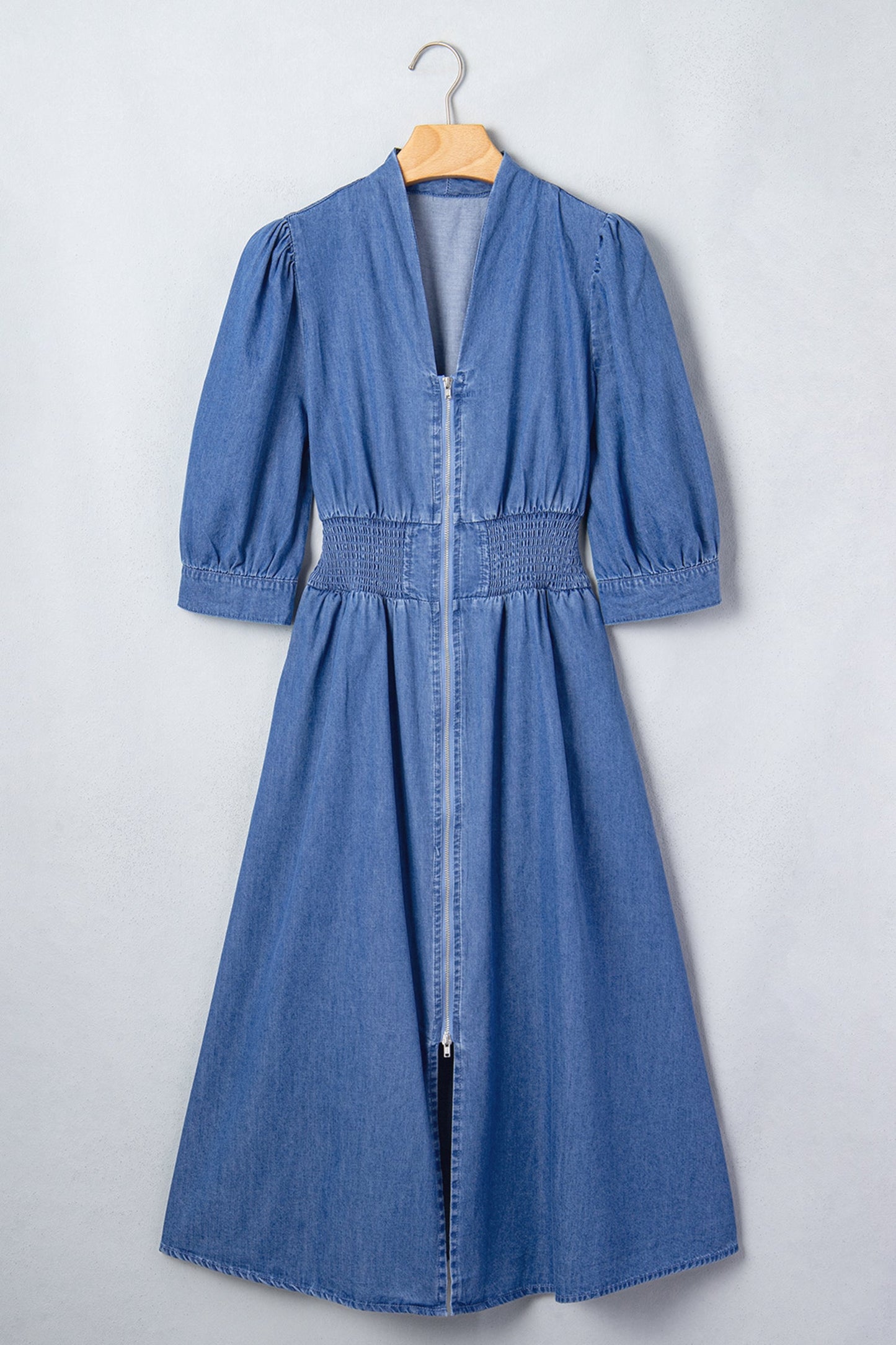 Blue Belle Denim Midi Dress