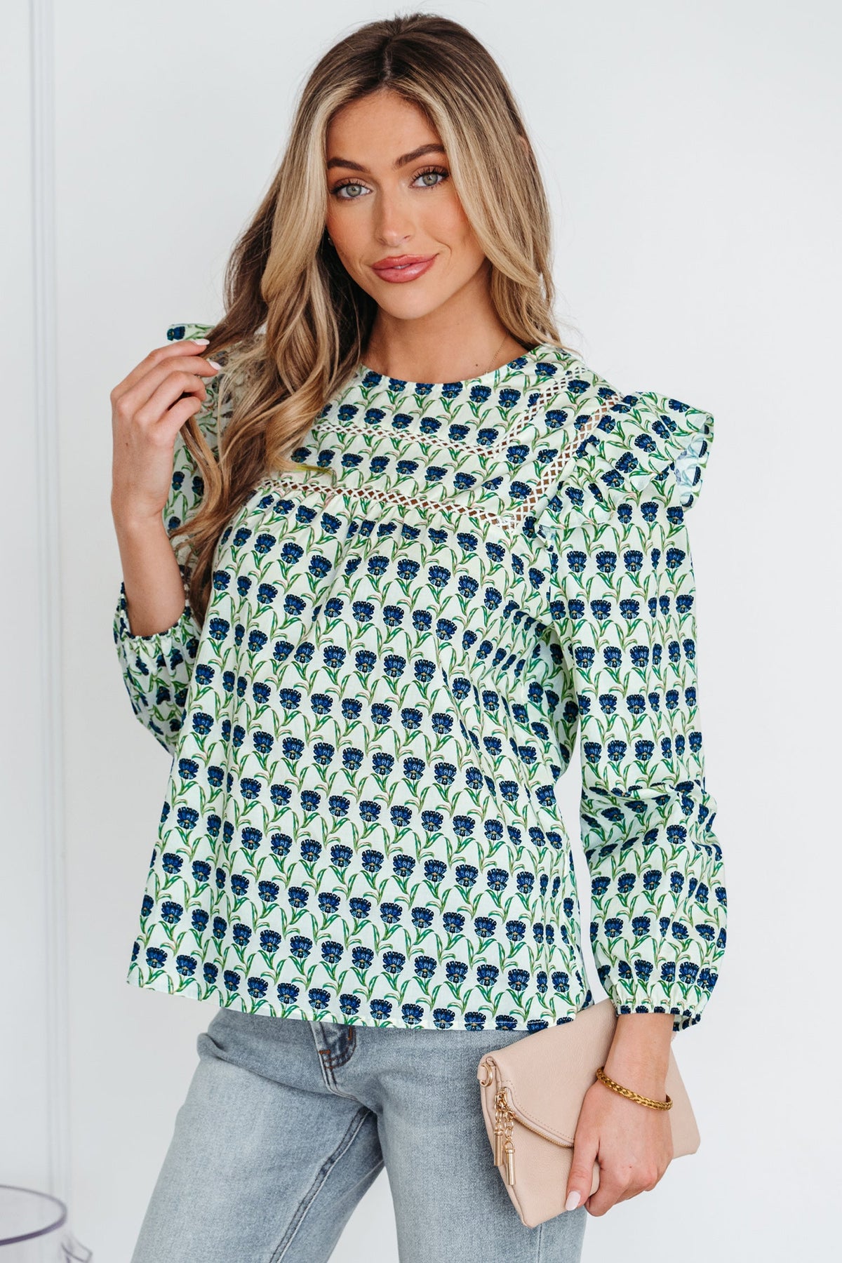 Bluegrass Ruffle Blouse