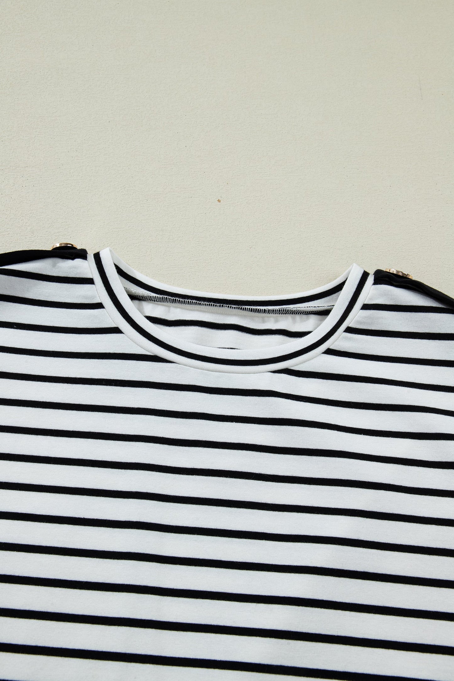 Backroad Stripe Button Detail Tee