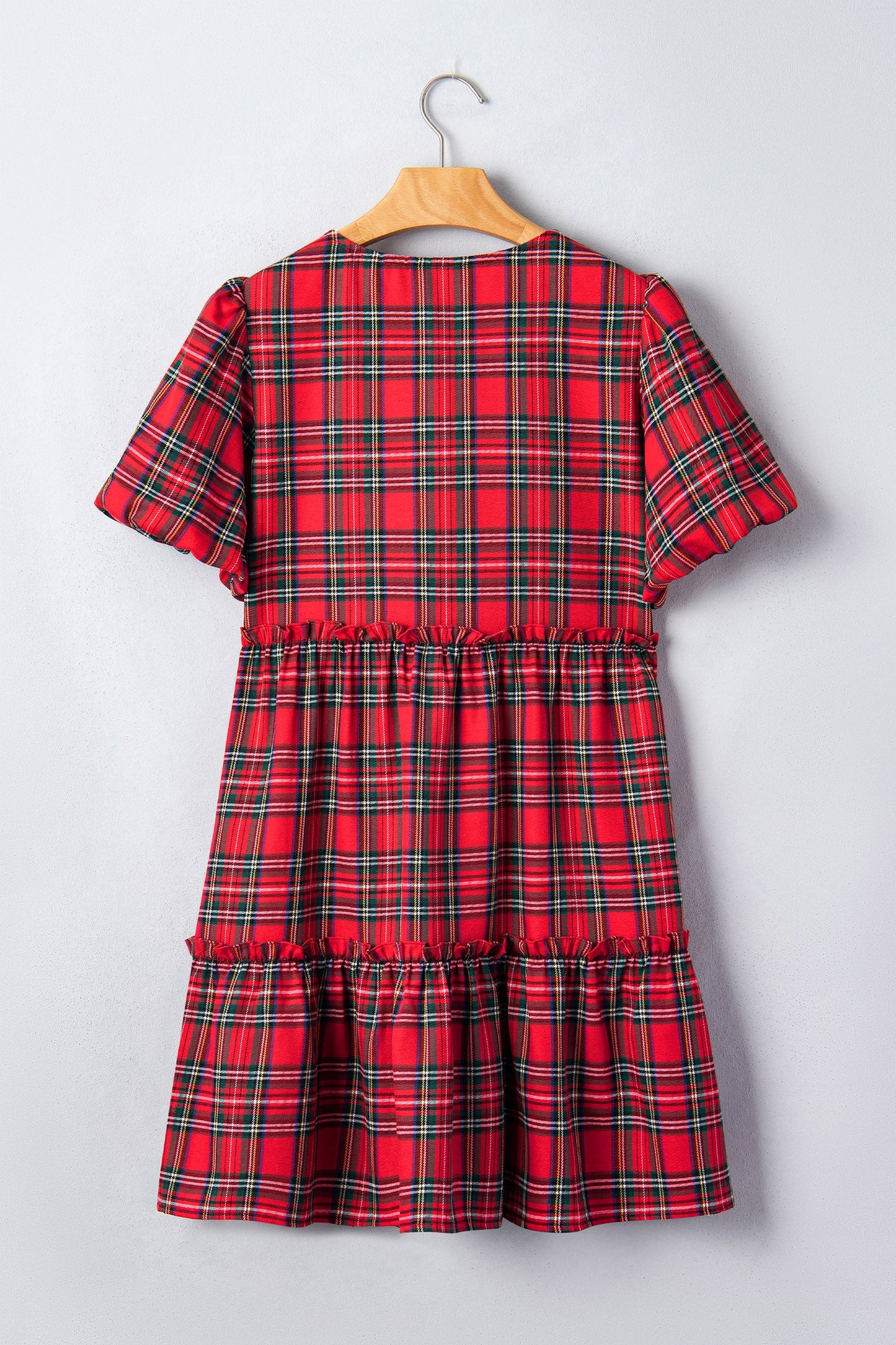 Red River Plaid Bow Dress
