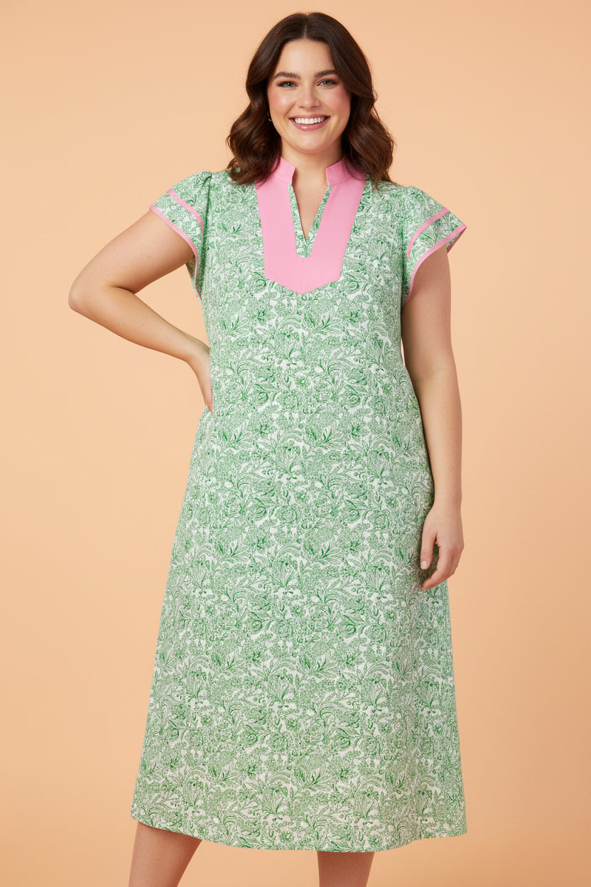 Palm Springs Floral Midi Dress