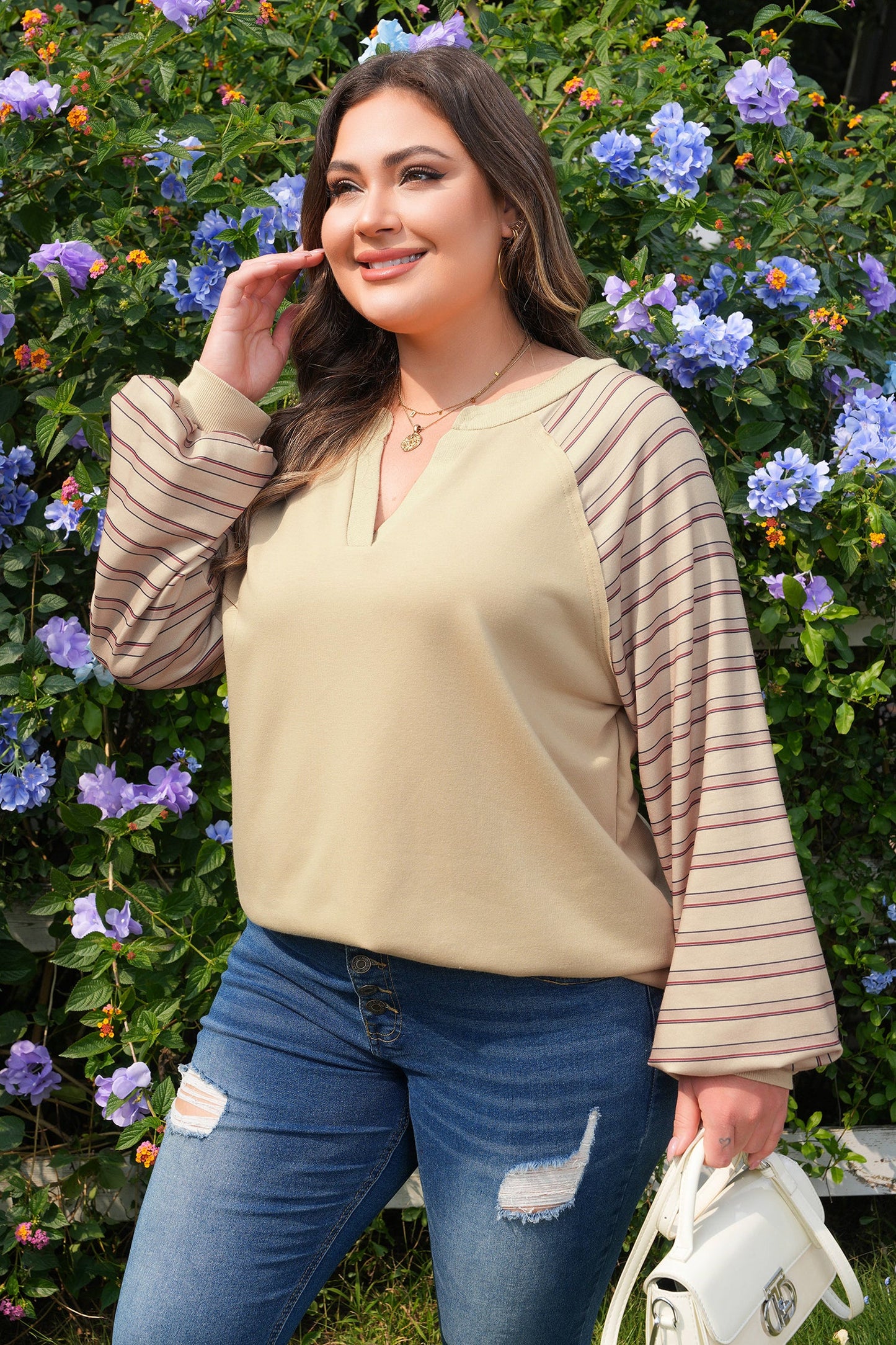 Backroad Stripe Raglan Pullover