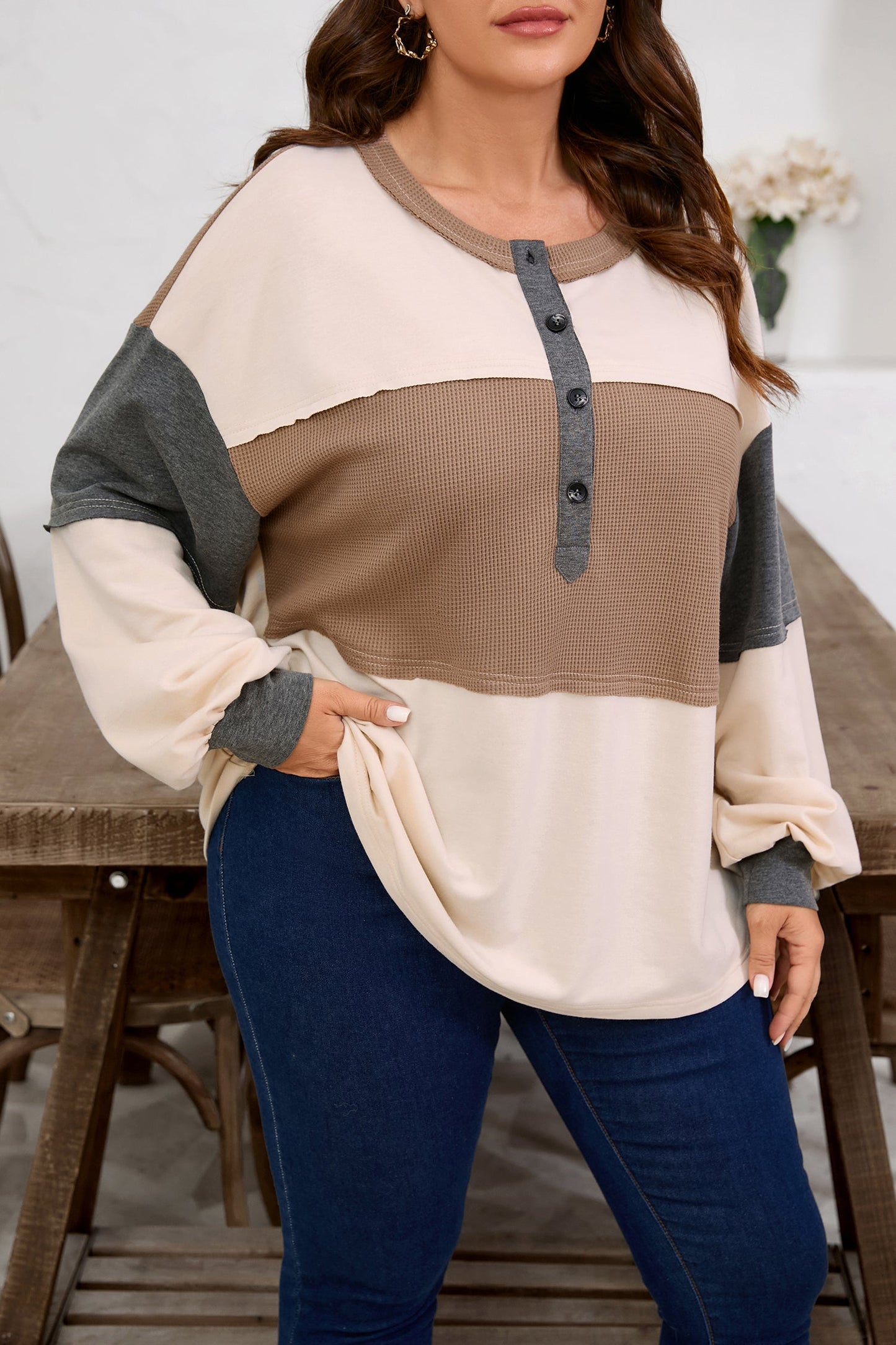Ranch House Waffle Knit Pullover