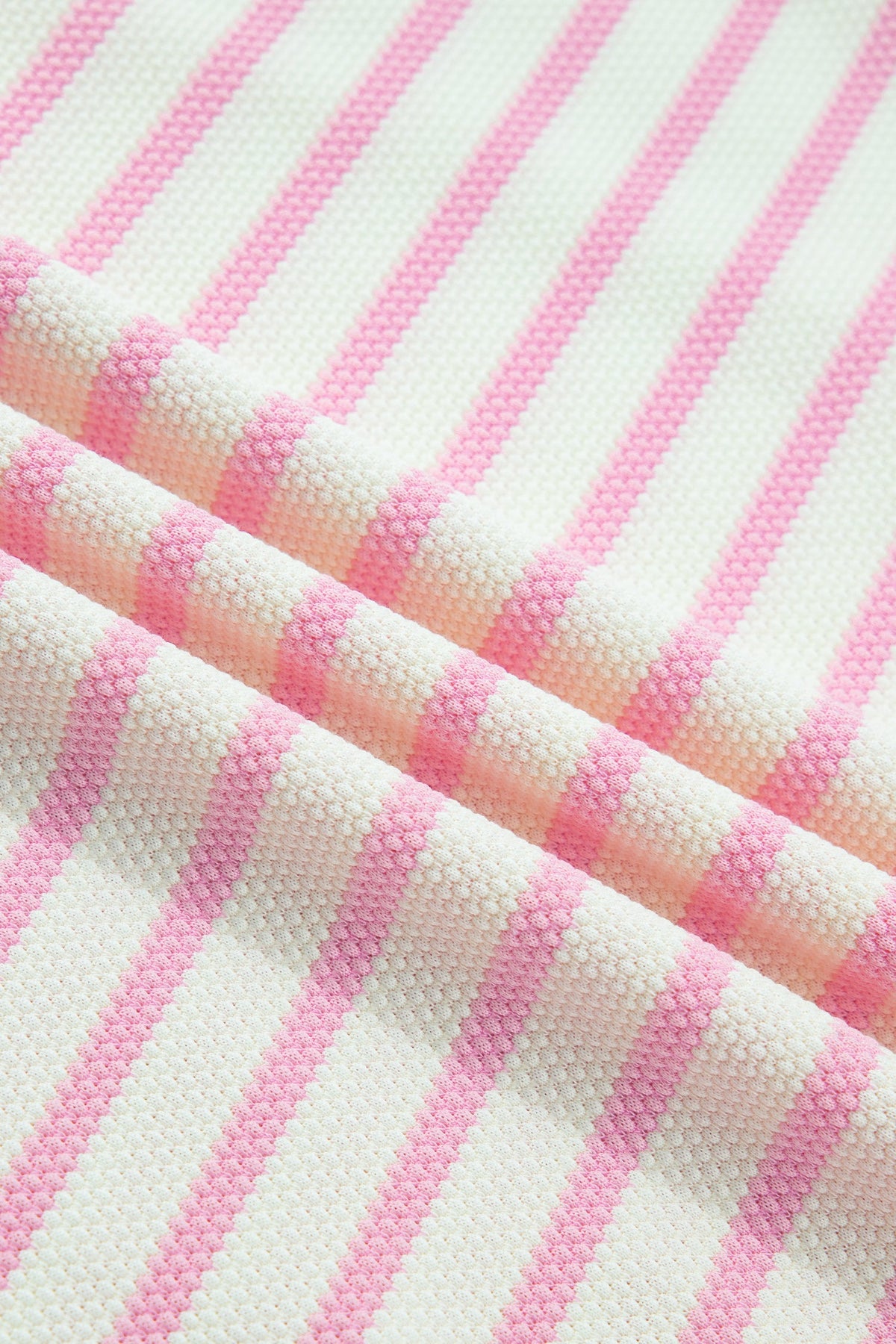 Pink Prairie Stripe Ruffle Top