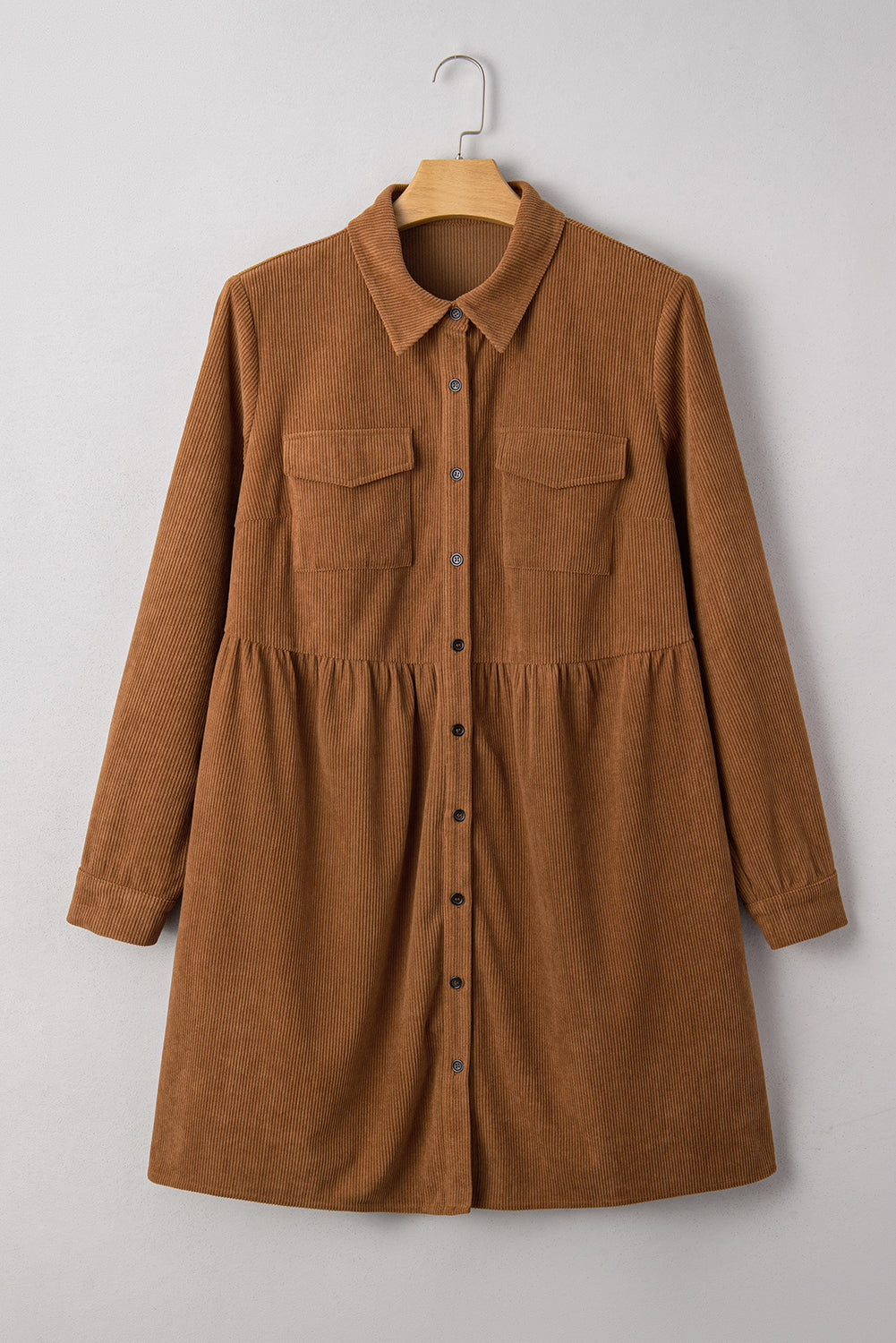 Saddlewood Corduroy Shirt Dress