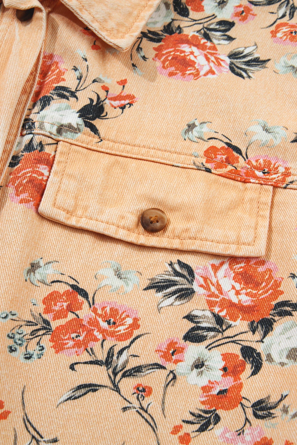 Wildflower Trails Floral Denim Jacket