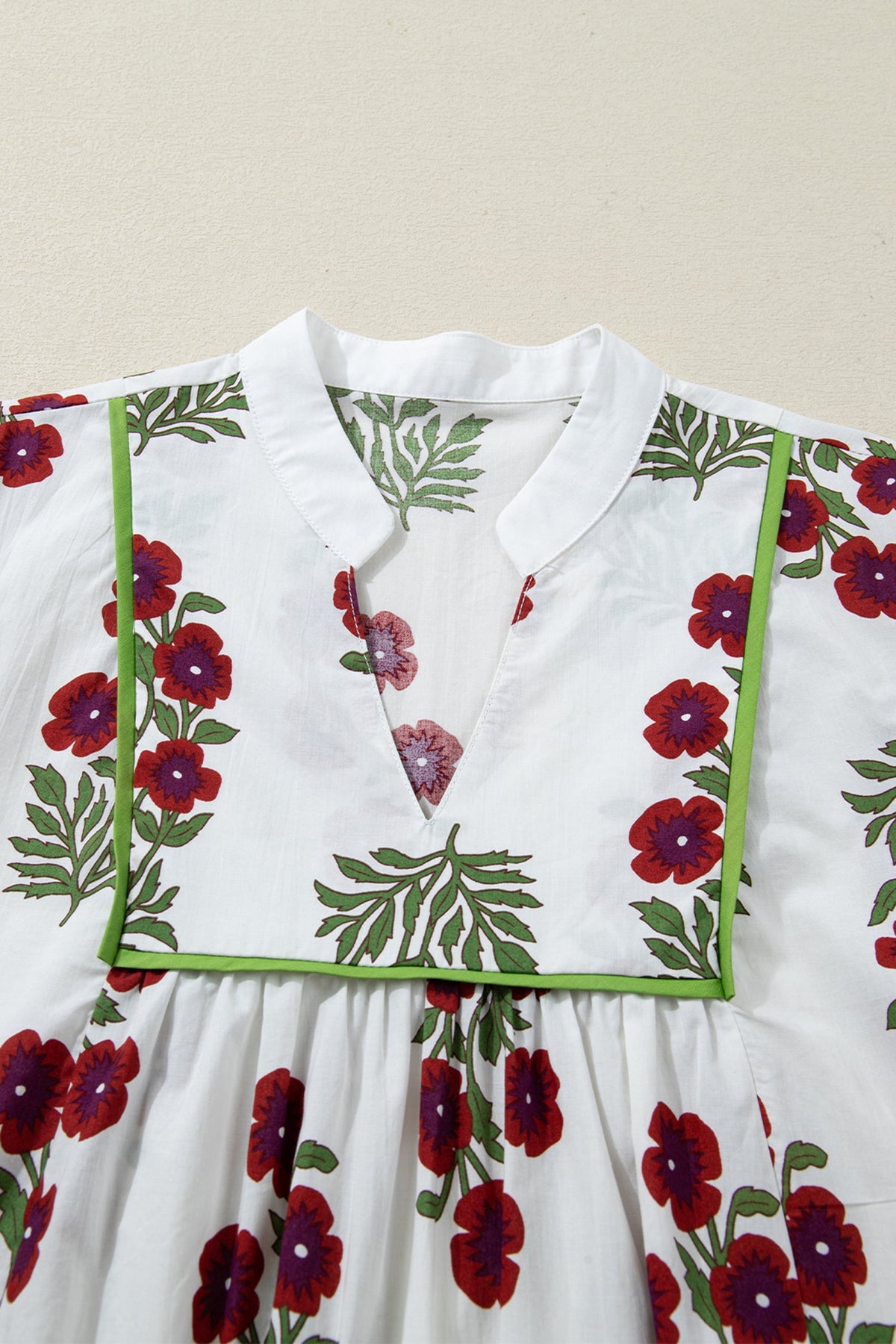 The Prairie Rose Notched Floral Dress